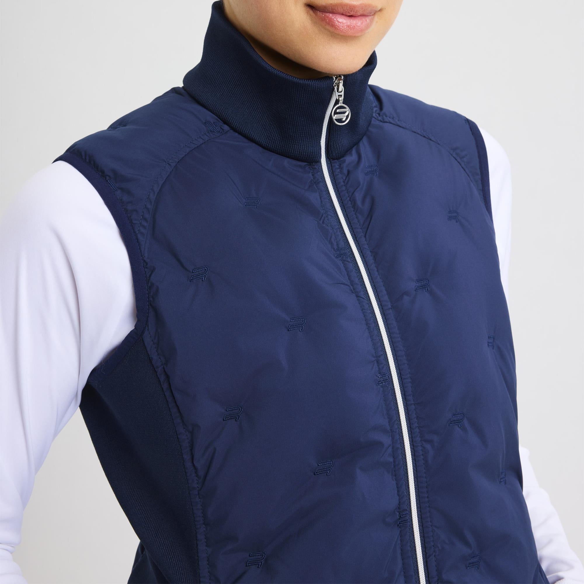 Rohnisch Padded Windbreaker Ladies Golf Vest Navy