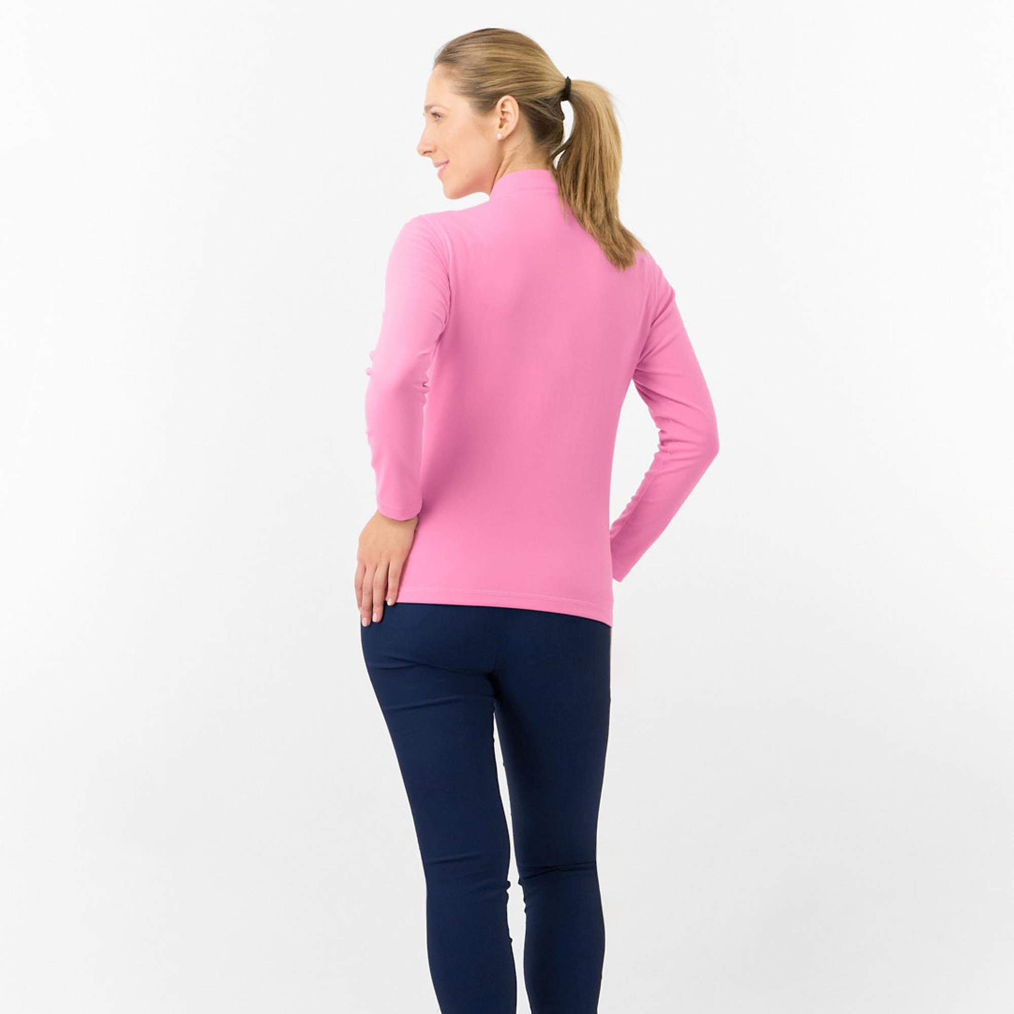 Pure Golf Iris Super Soft  Quarter Zip Ladies Golf Mid Layer Fondant
