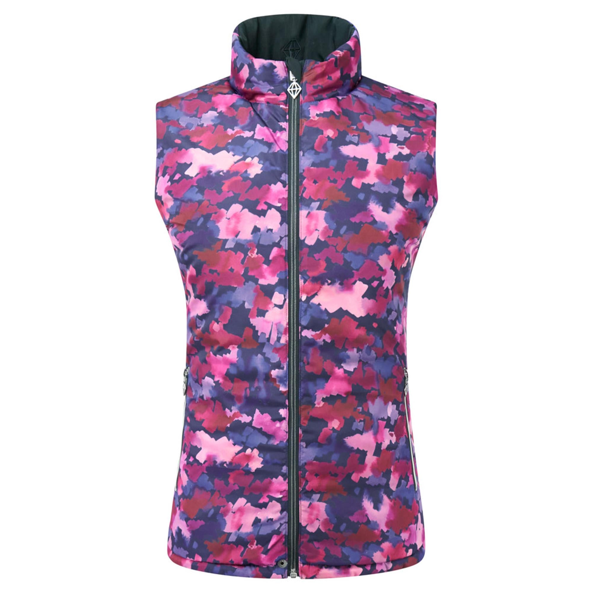Pure Golf Eve Reversible Ladies Golf Gilet Autumn Aquarelle