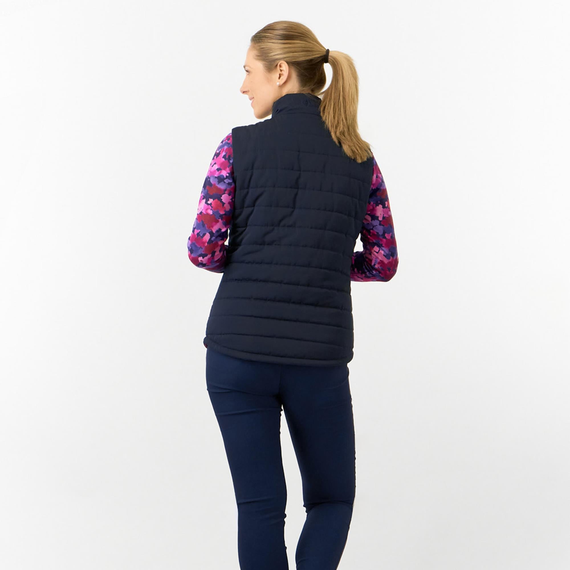 Pure Golf Eve Reversible Ladies Golf Gilet Autumn Aquarelle