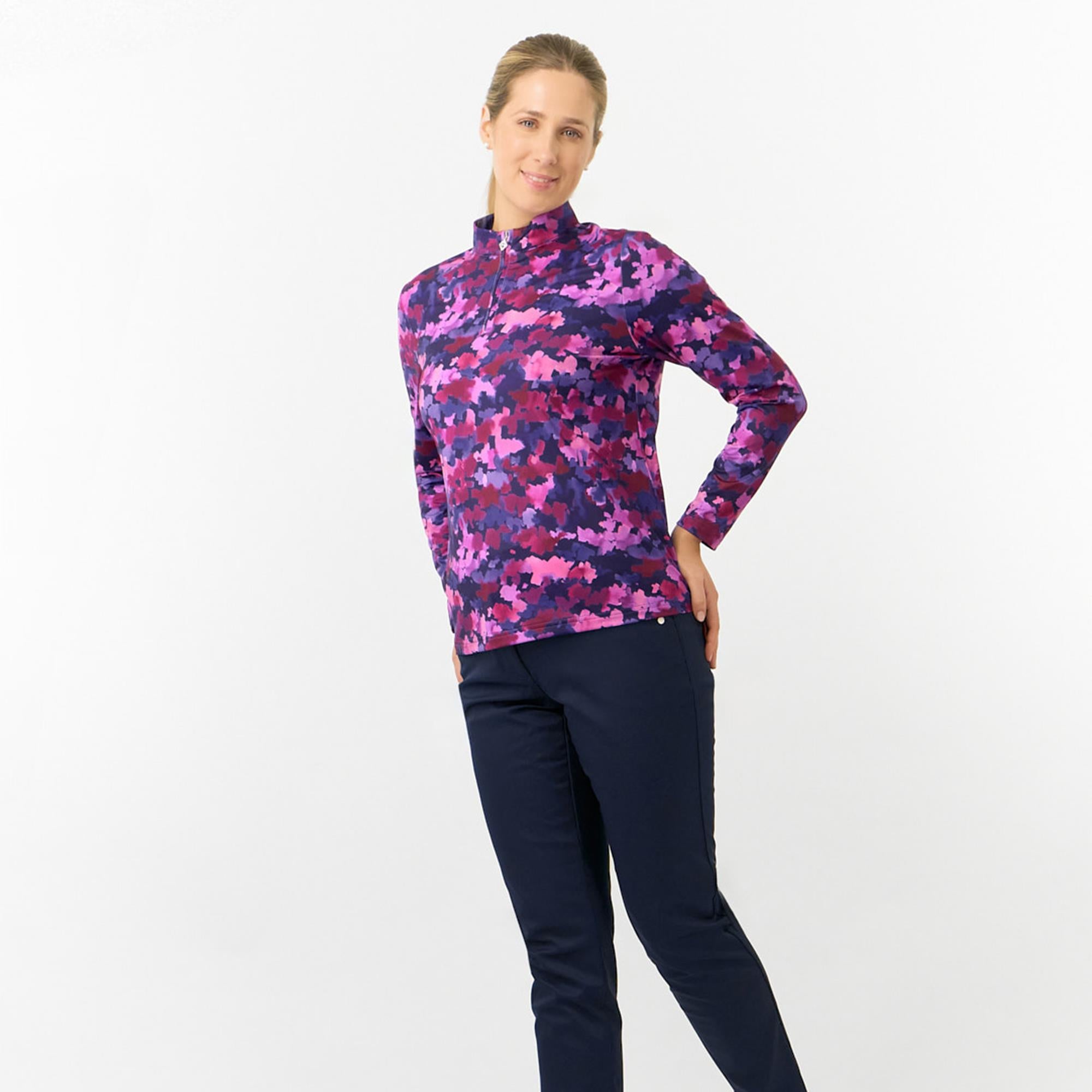 Pure Golf Arusha Ladies Golf Mid Layer Autumn Aquarelle