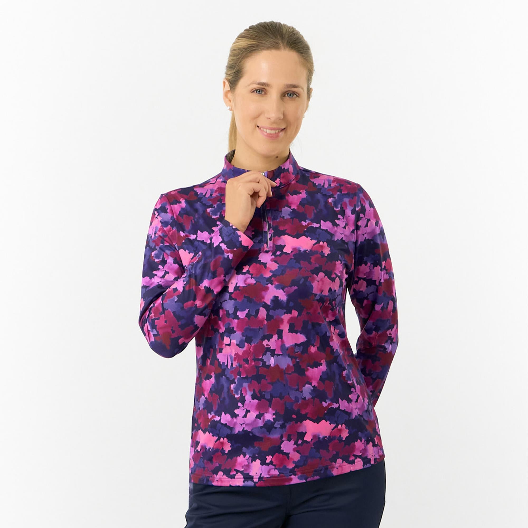 Pure Golf Arusha Ladies Golf Mid Layer Autumn Aquarelle