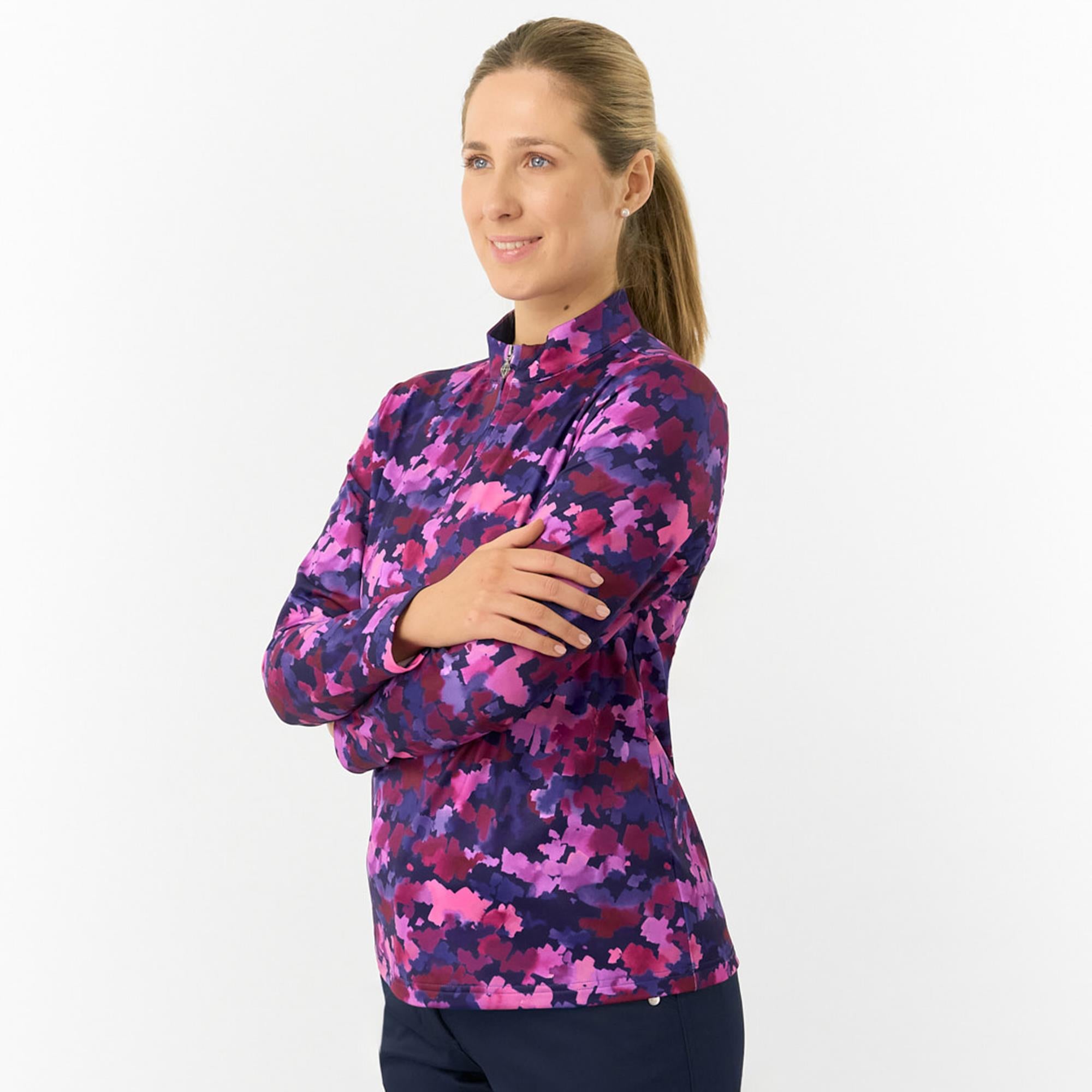 Pure Golf Arusha Ladies Golf Mid Layer Autumn Aquarelle