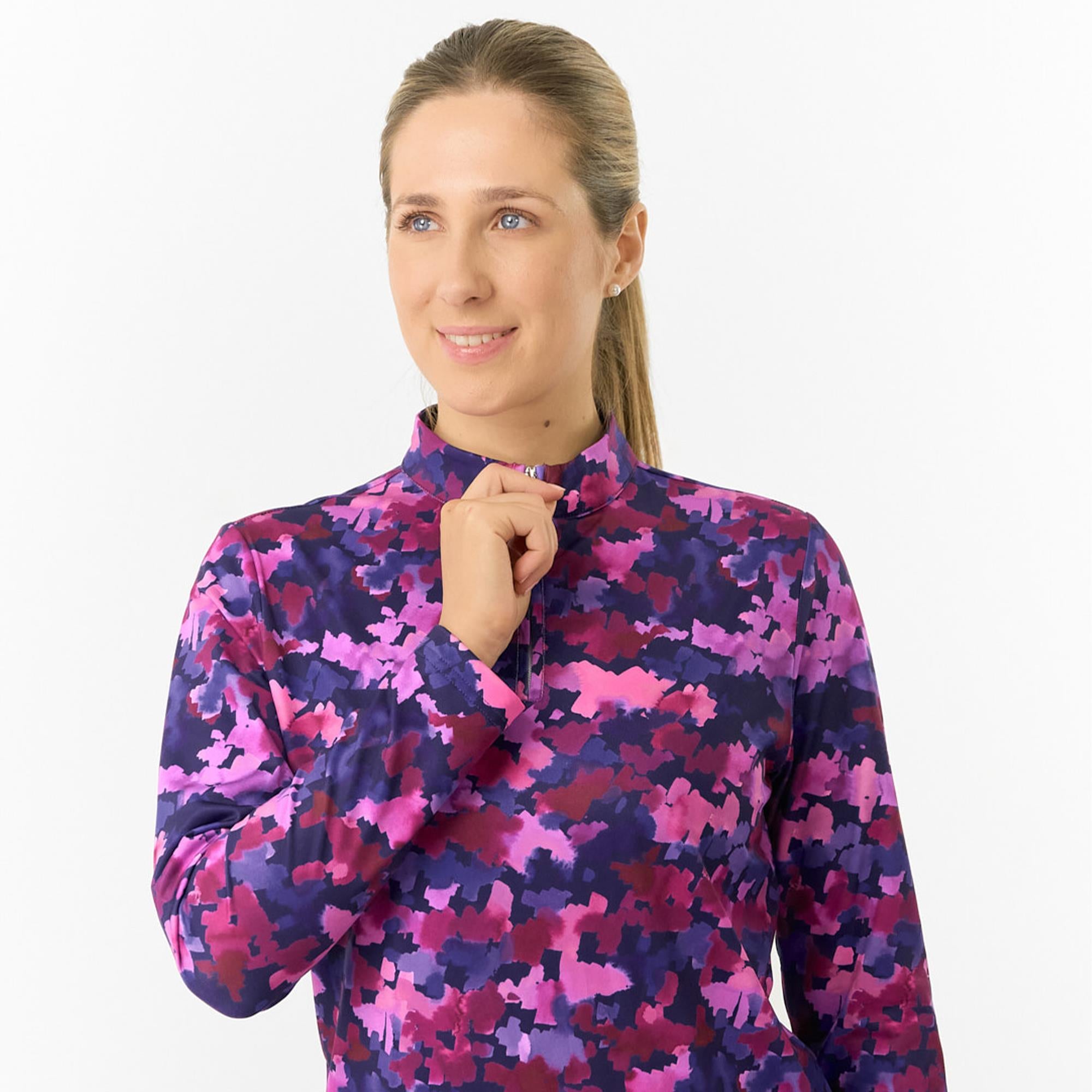 Pure Golf Arusha Ladies Golf Mid Layer Autumn Aquarelle