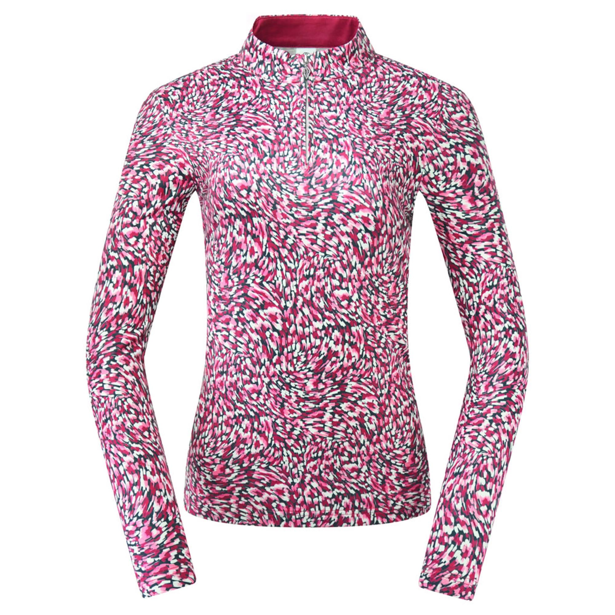 Pure Golf Arusha Ladies Golf Mid Layer Plum Ripple