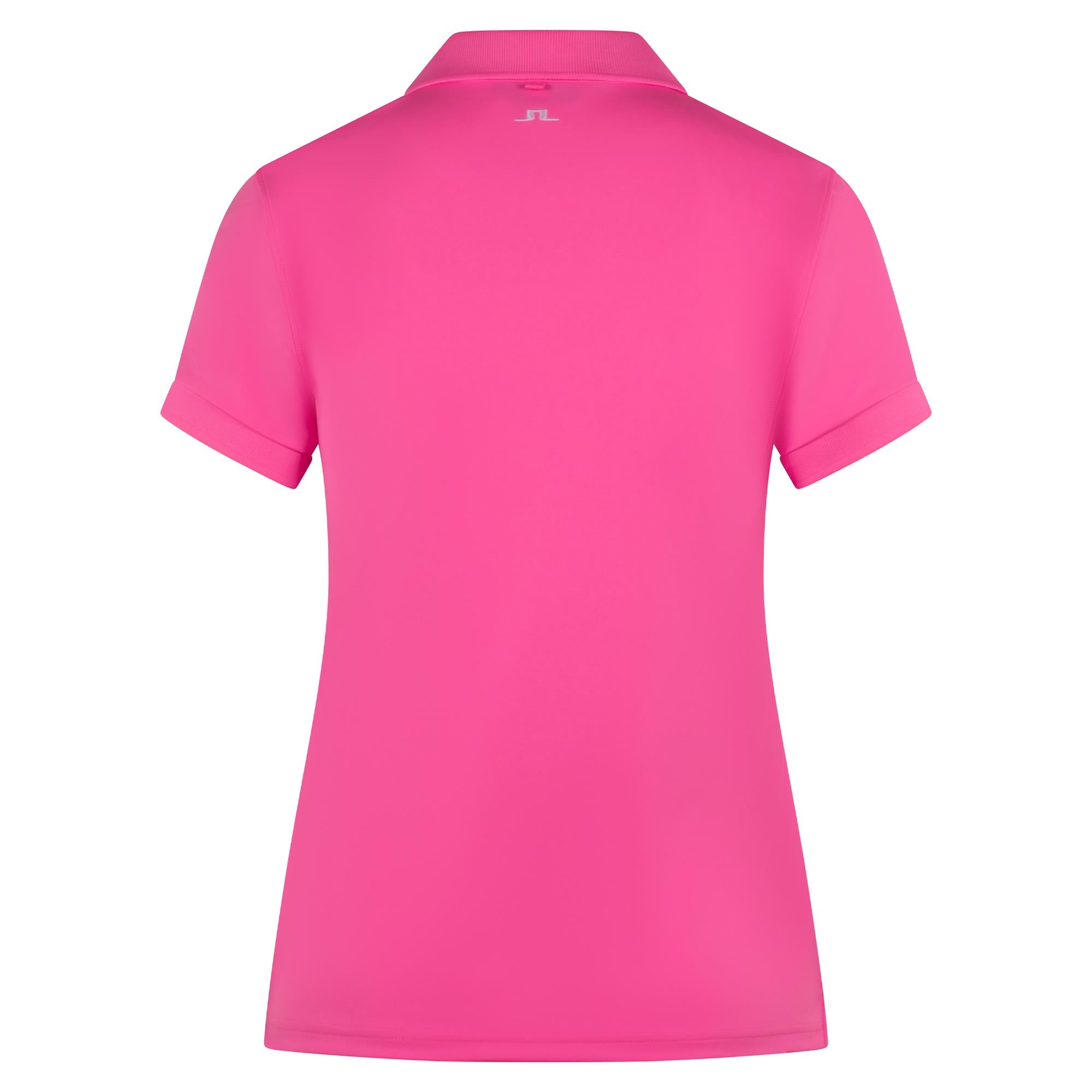 J Lindeberg Tour Tech Ladies Golf Polo Shirt Eosine Pink