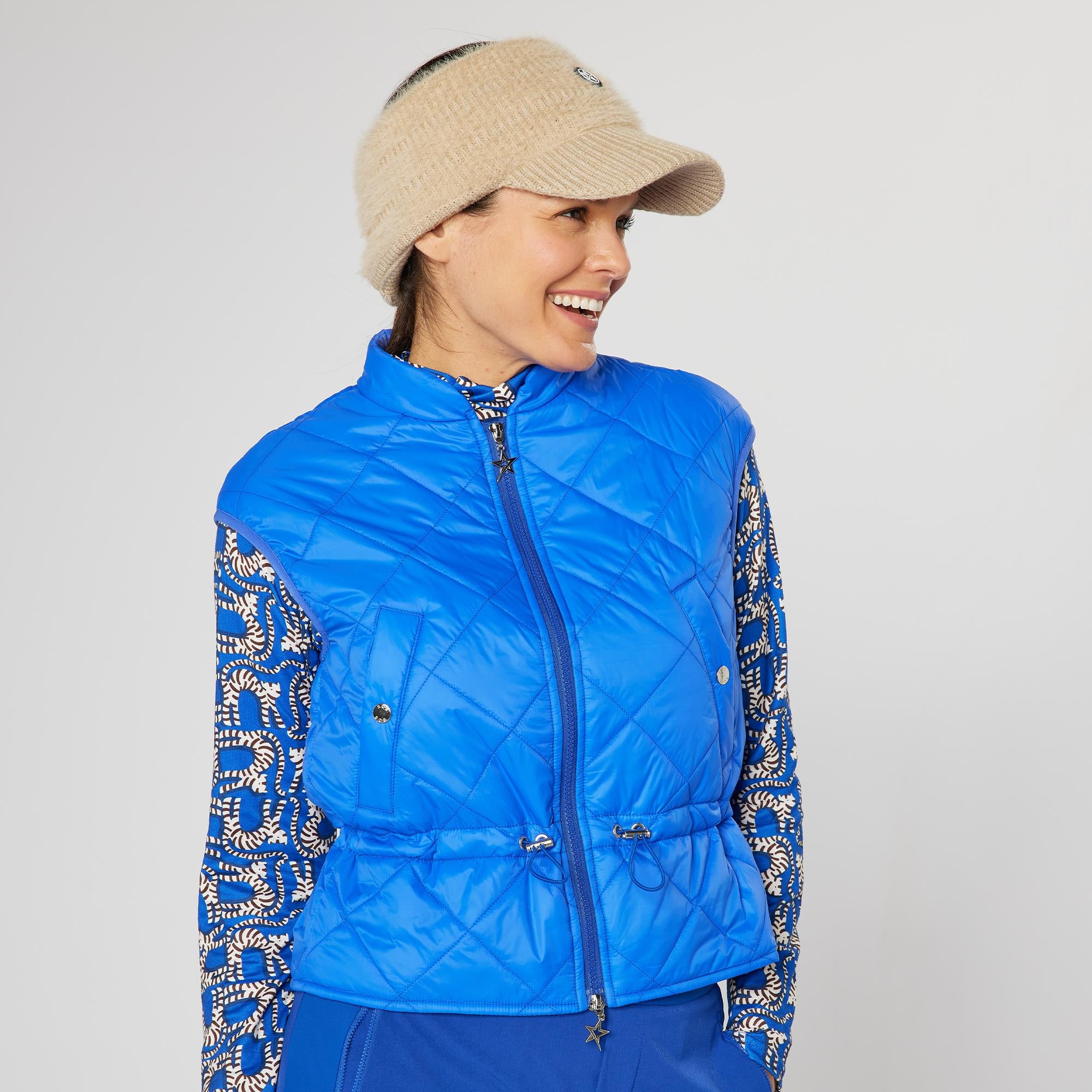 Swing Out Sister Destiny Ladies Golf Head Band Dazzling Gilded Beige