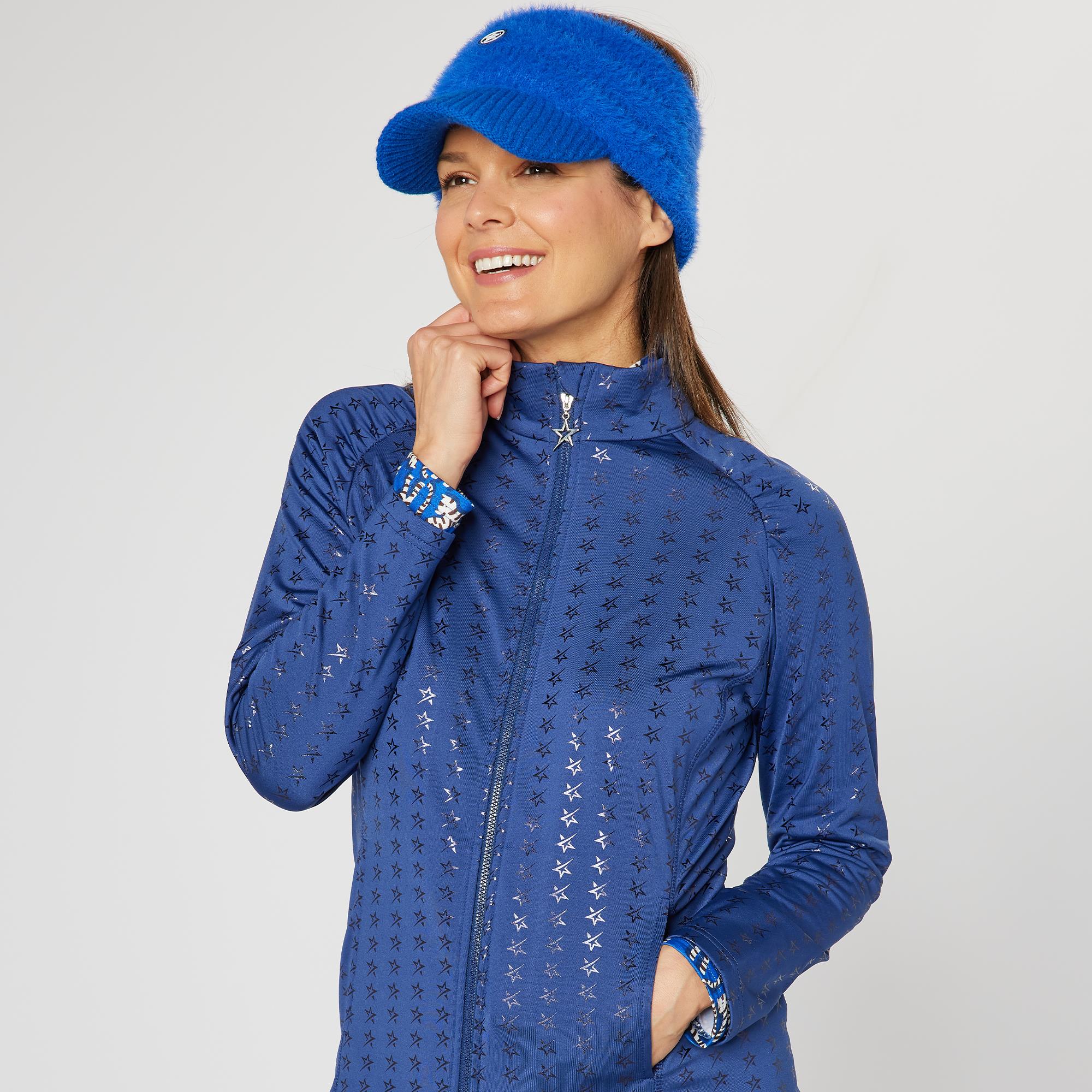 Swing Out Sister Majesty Full Zip Ladies Golf Mid Layer Twilight Blue