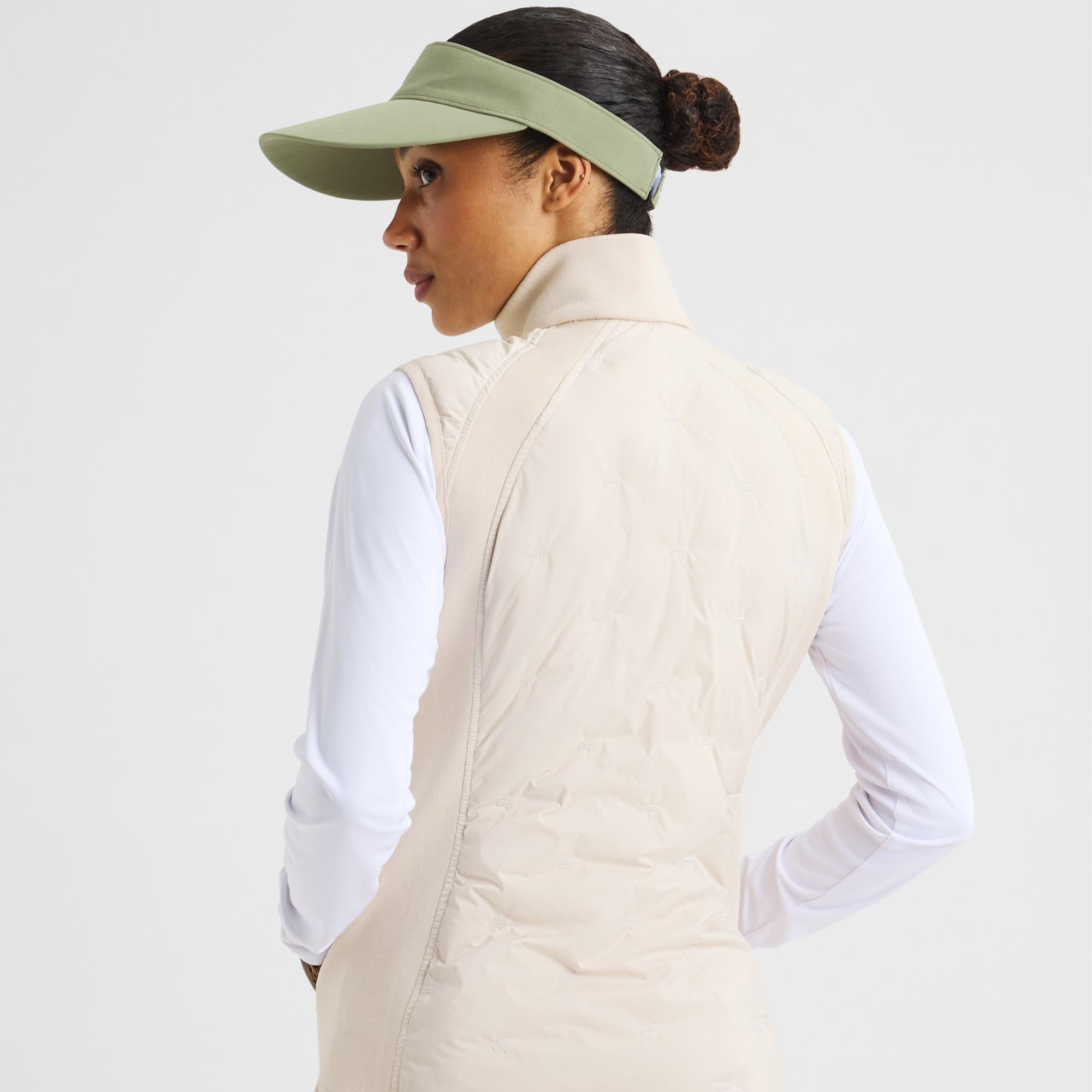 Rohnisch Padded Windbreaker Ladies Golf Vest Oatmeal