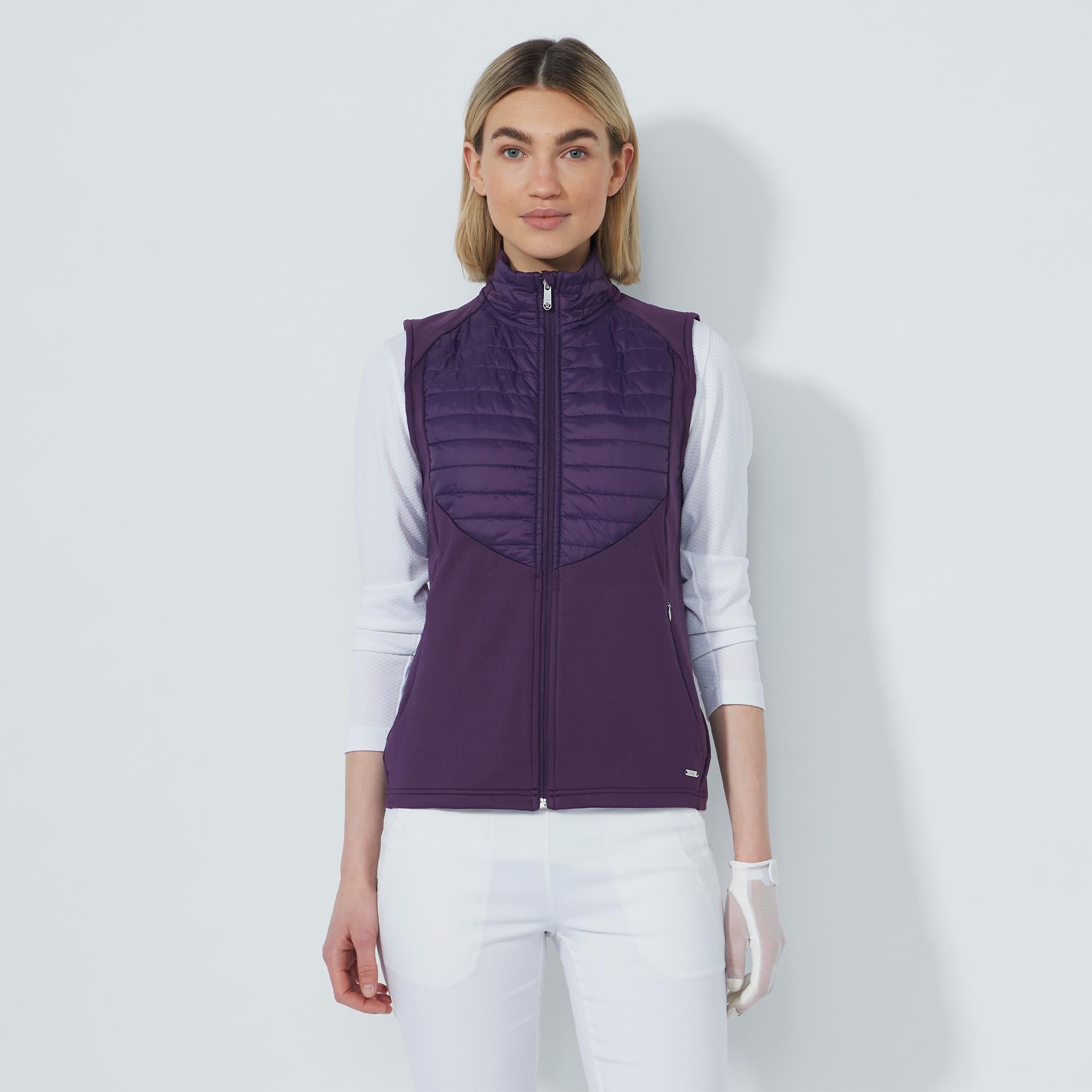 Daily Sports Allos Hybrid Ladies Golf Vest Dark Purple
