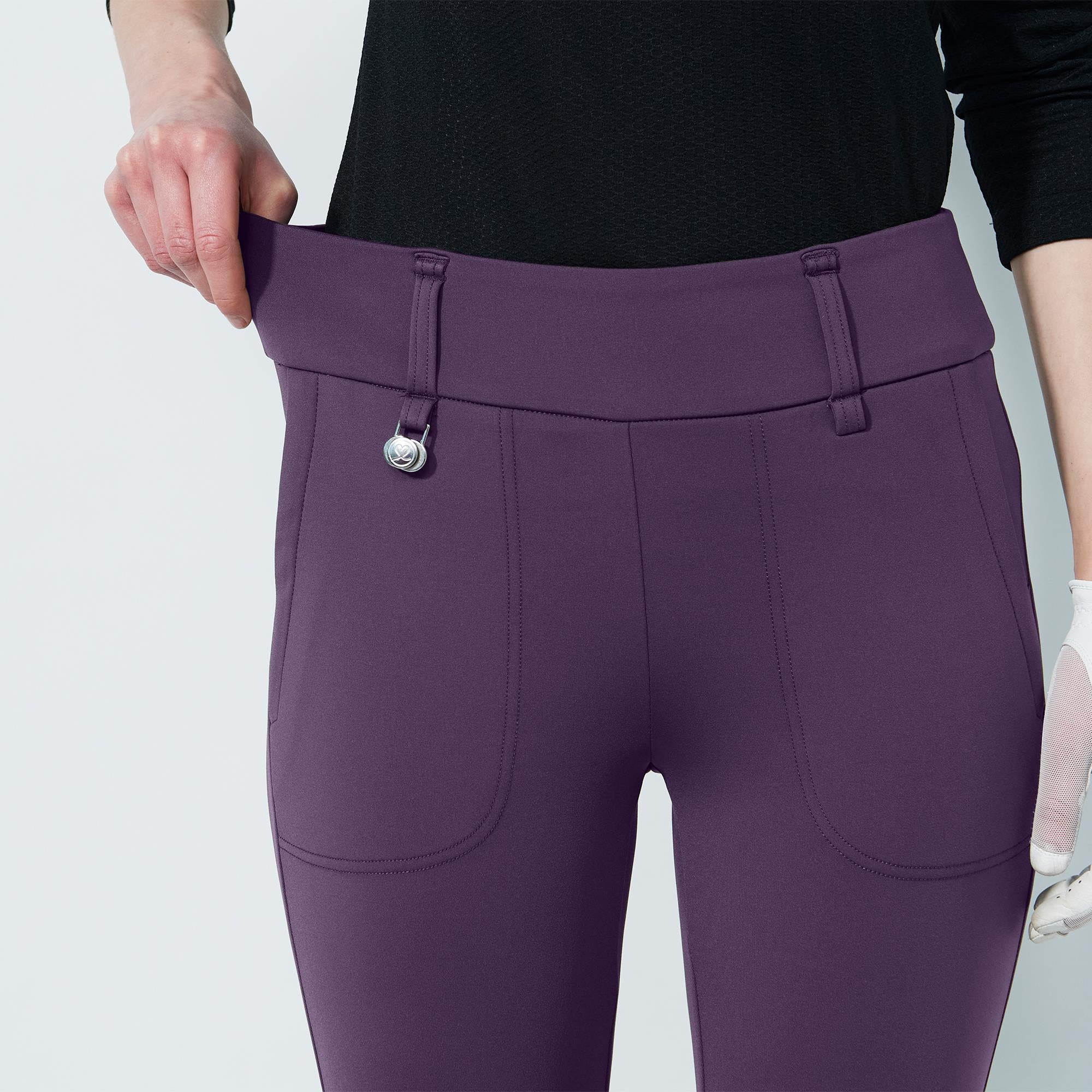 Daily Sports Magic Warm Ladies Winter Golf Trousers Dark Purple 32 Inch