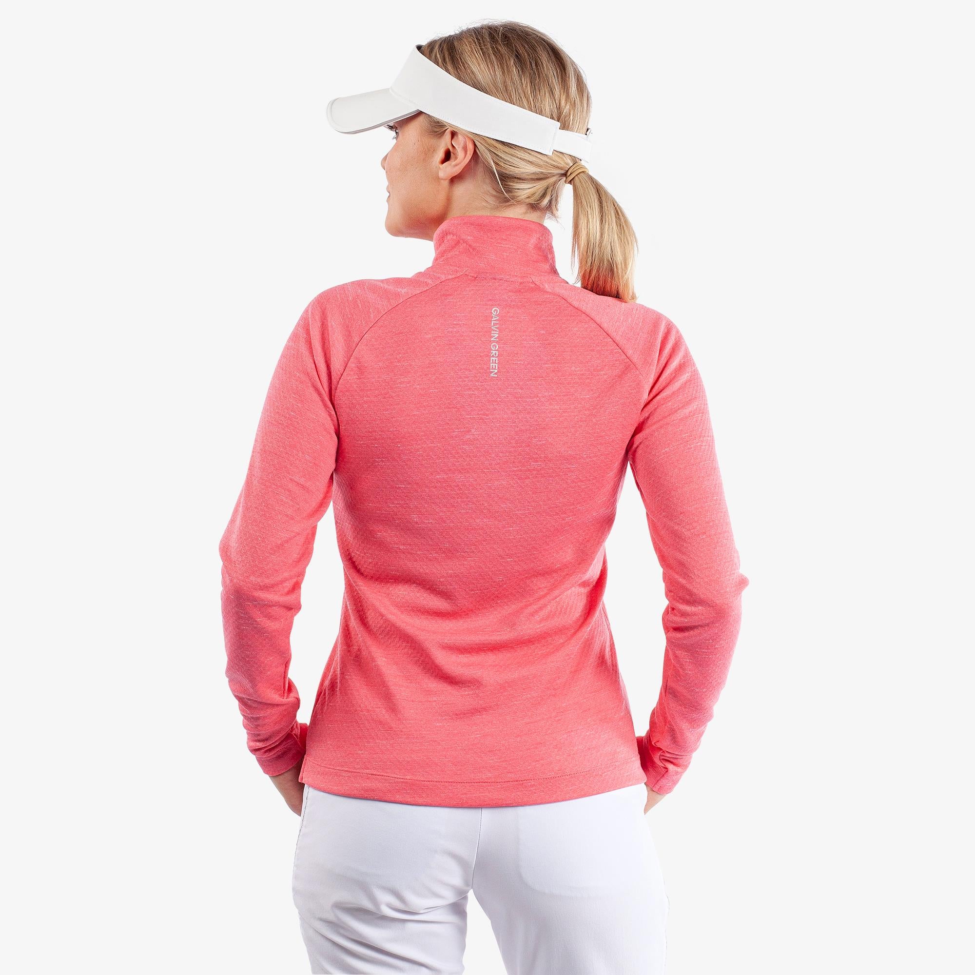 Galvin Green Diora Insula Ladies Golf Mid Layer Camelia Rose Melange
