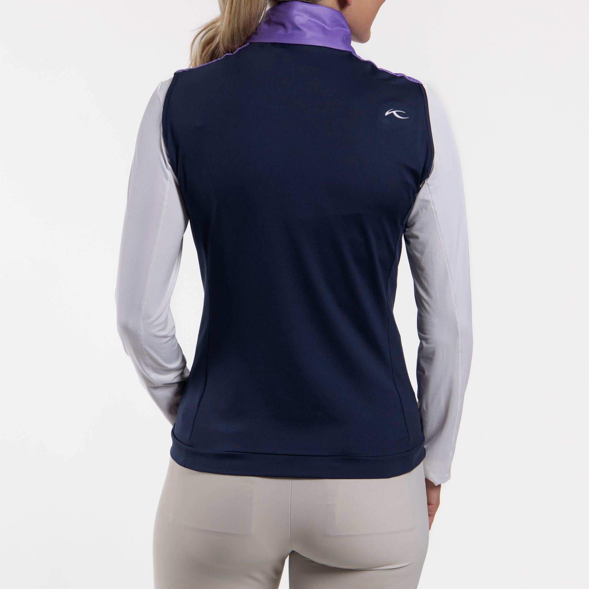 KJUS Retention Ladies Insulated Golf Vest Ultra Violet/Atlanta Blue