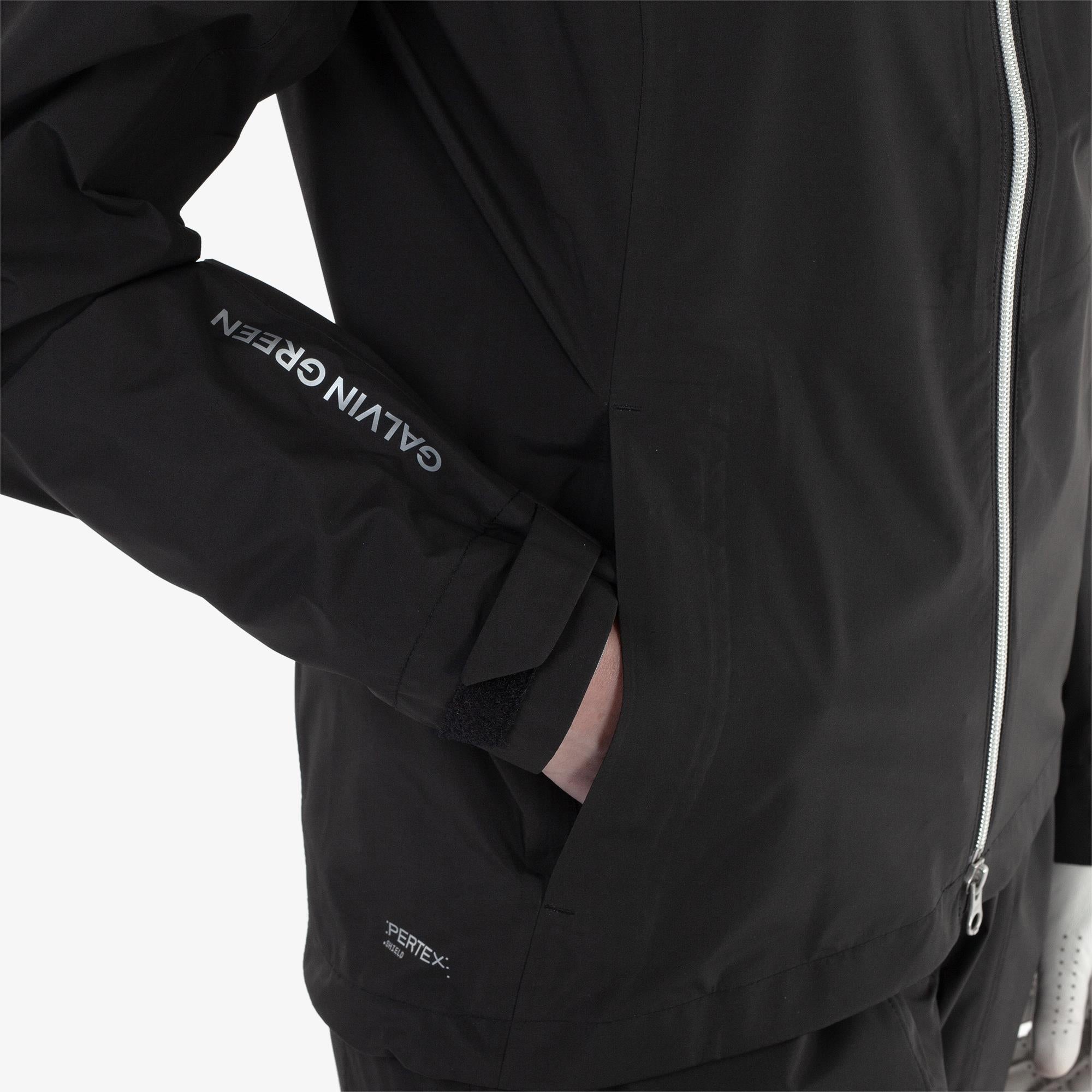 Galvin Green Andrea Dryvr Pertex Ladies Waterproof Golf Jacket Black