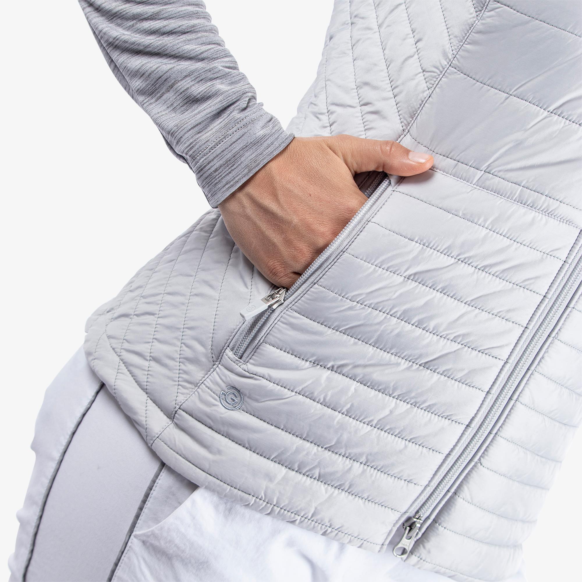 Galvin Green Lene Interface-1 Ladies Golf Wind Stopper Gilet Cool Grey