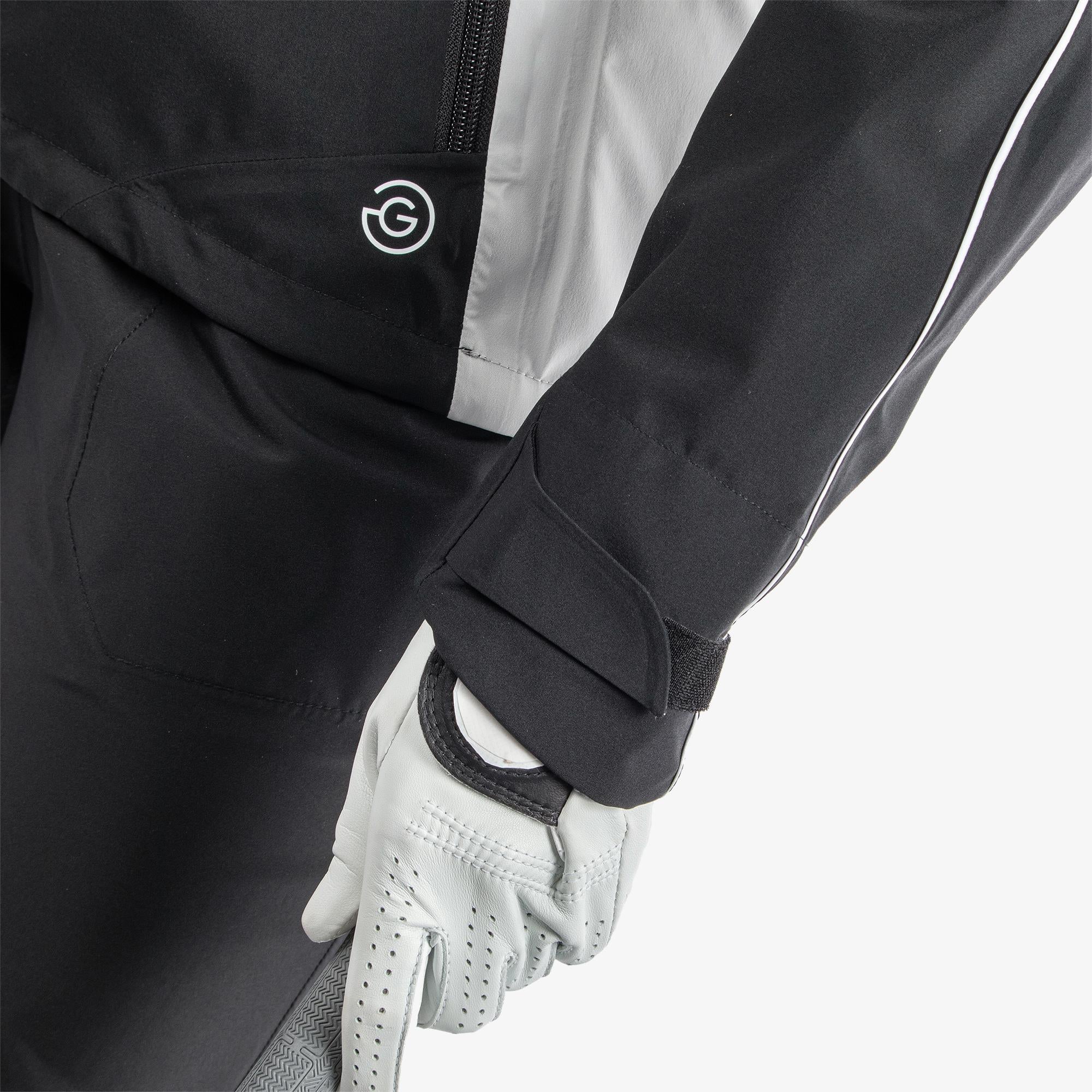 Galvin Green Ally Paclite Gore-Tex Ladies Waterproof Golf Jacket Black/Cool Grey/White