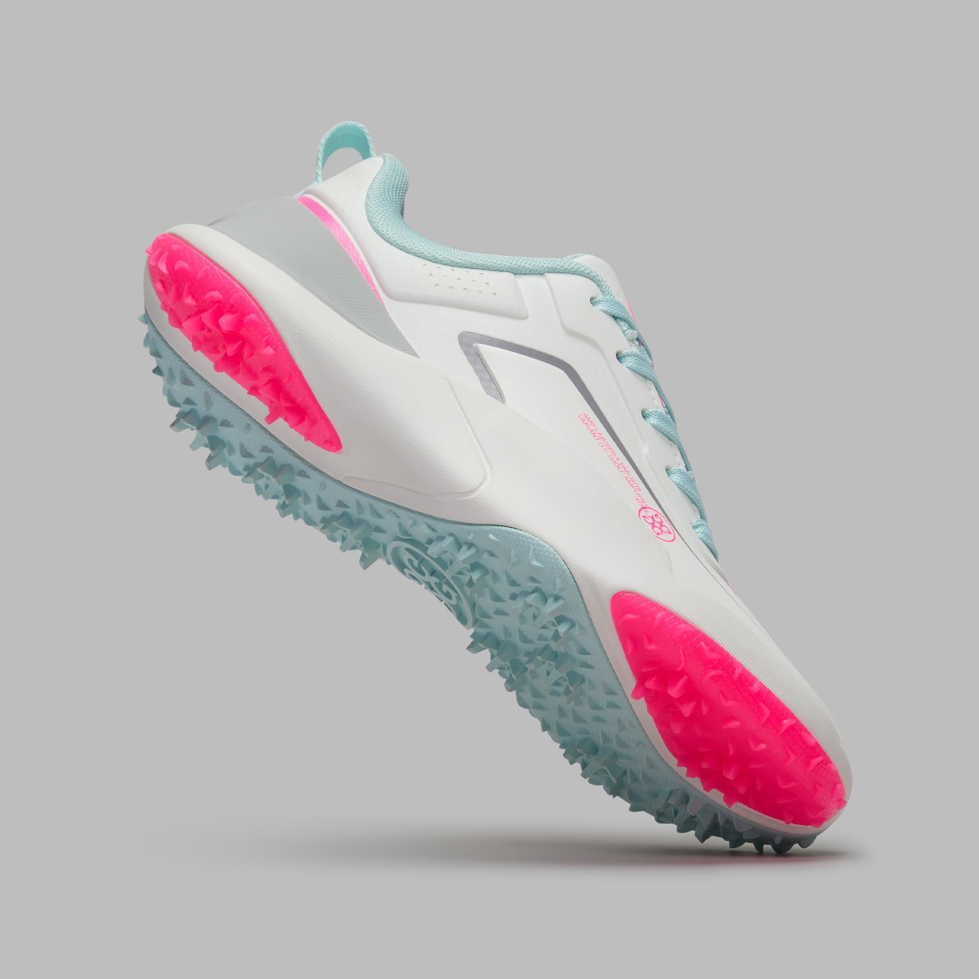 G/FORE G/18 Ladies Golf Shoes Snow/Knockout Pink