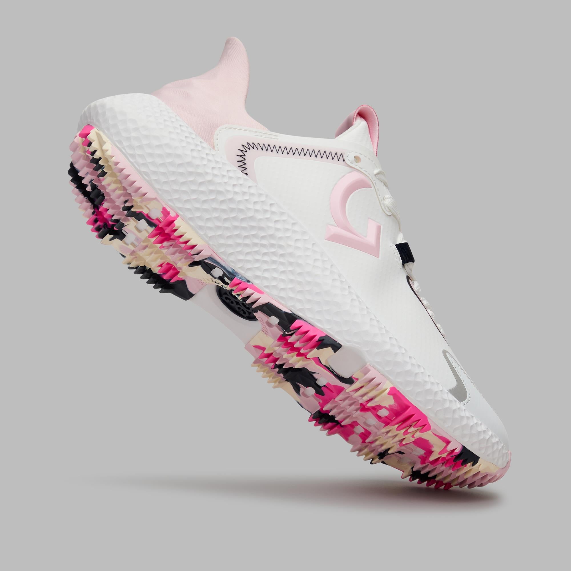 G/FORE MG4X2 Stippled Sole Ladies Golf Cross Shoe Snow/Blush