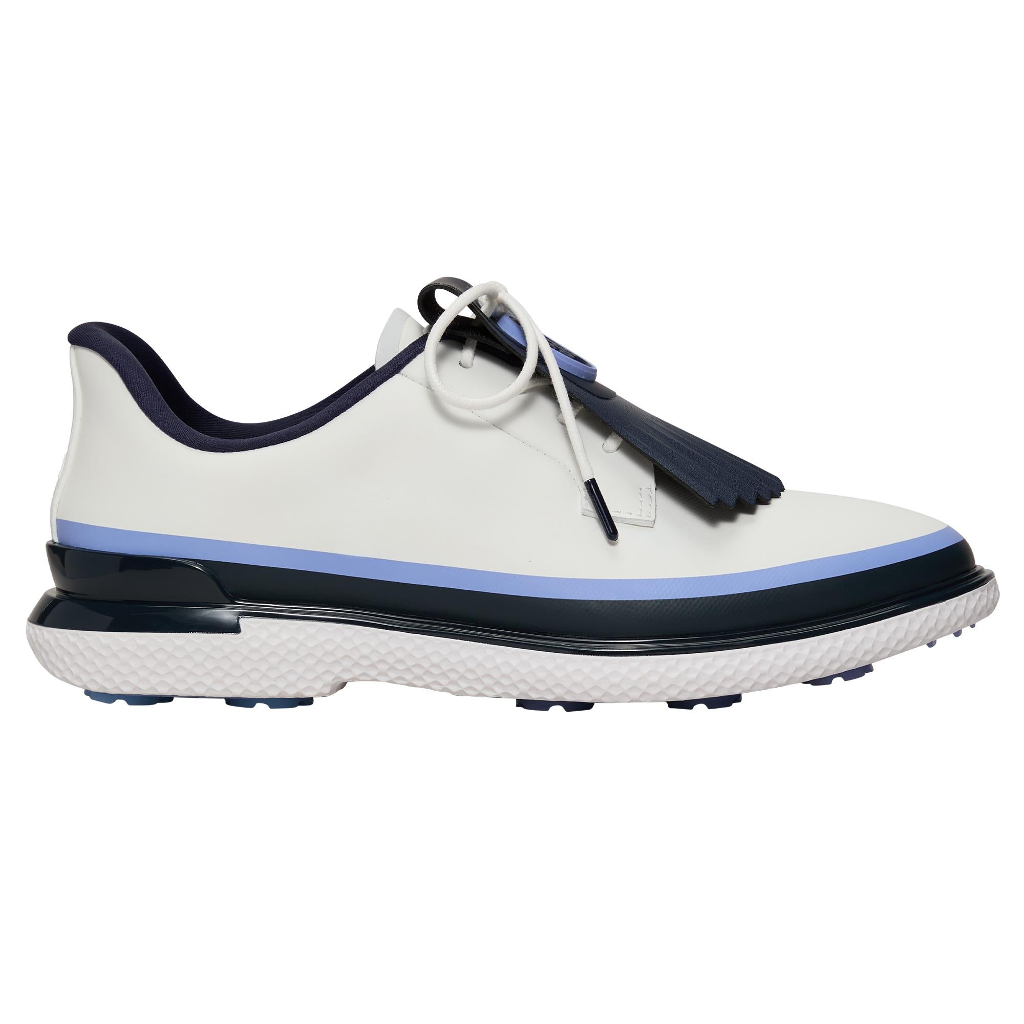 G/FORE Gallivan2r Kiltie Tuxedo Stripe Stipple Ladies Golf Shoes Snow/Twilight