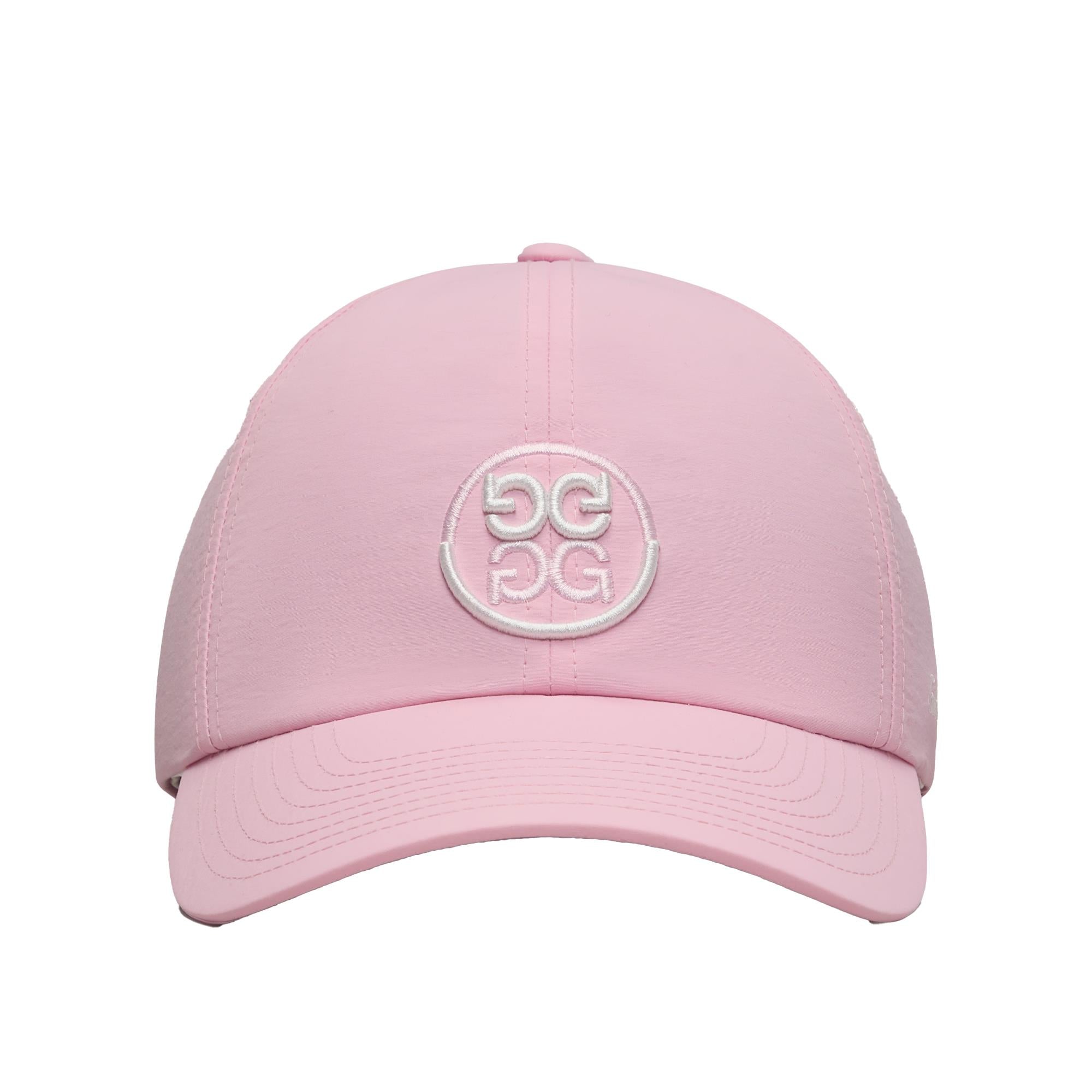 G/FORE Smiley G's Relaxt Fit 110 Stretch Ladies Golf Cap Blush