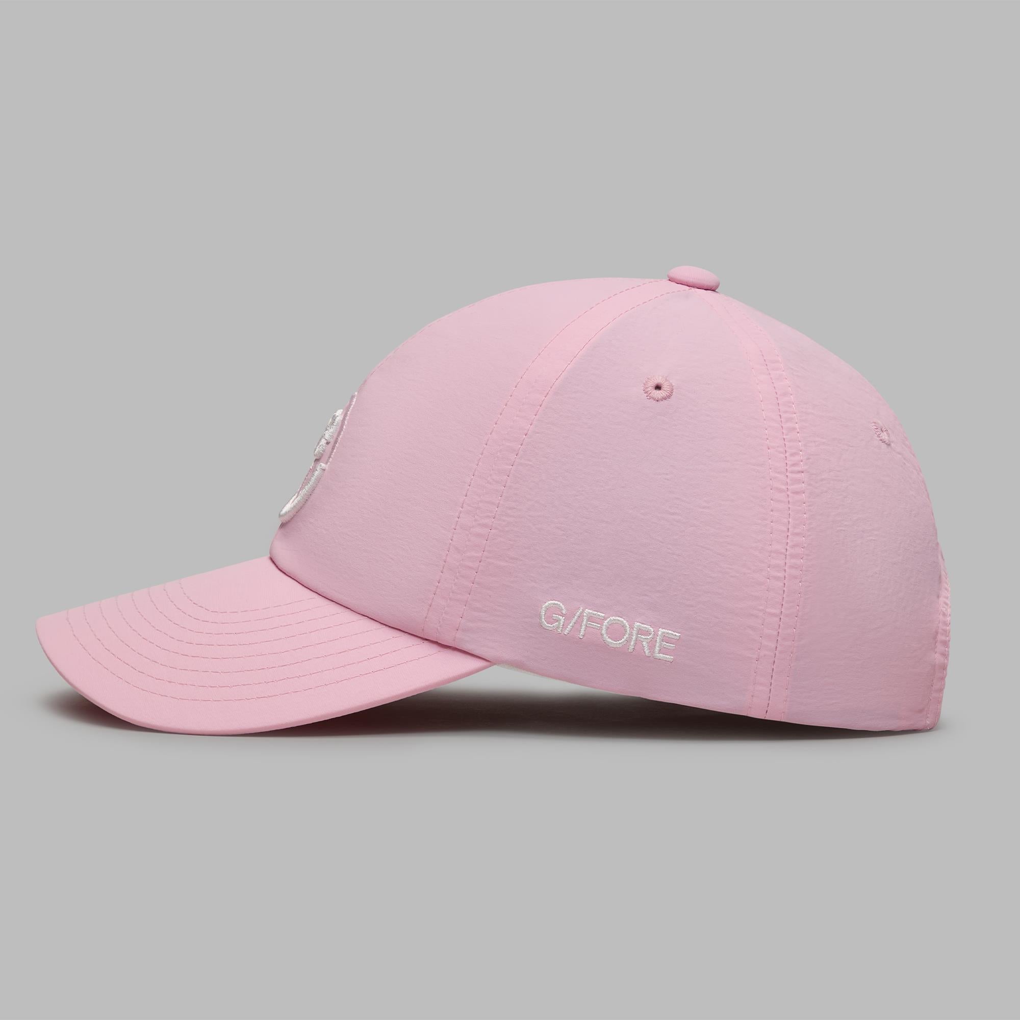 G/FORE Smiley G's Relaxt Fit 110 Stretch Ladies Golf Cap Blush