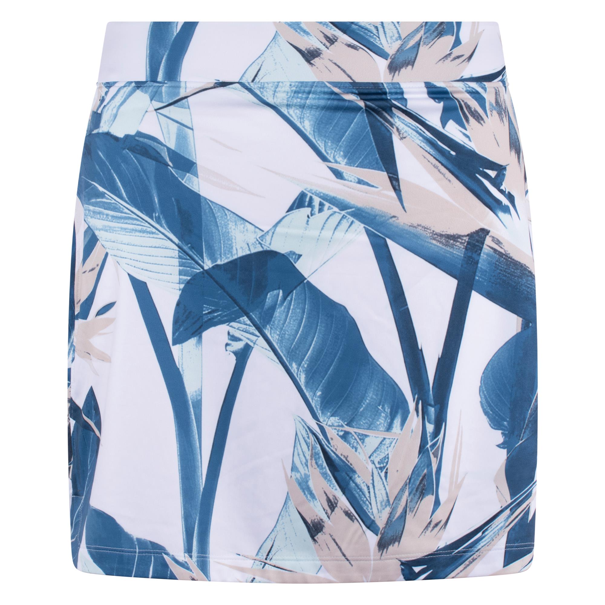 J Lindeberg Amy Print Ladies Golf Skirt Paradise Skylight M