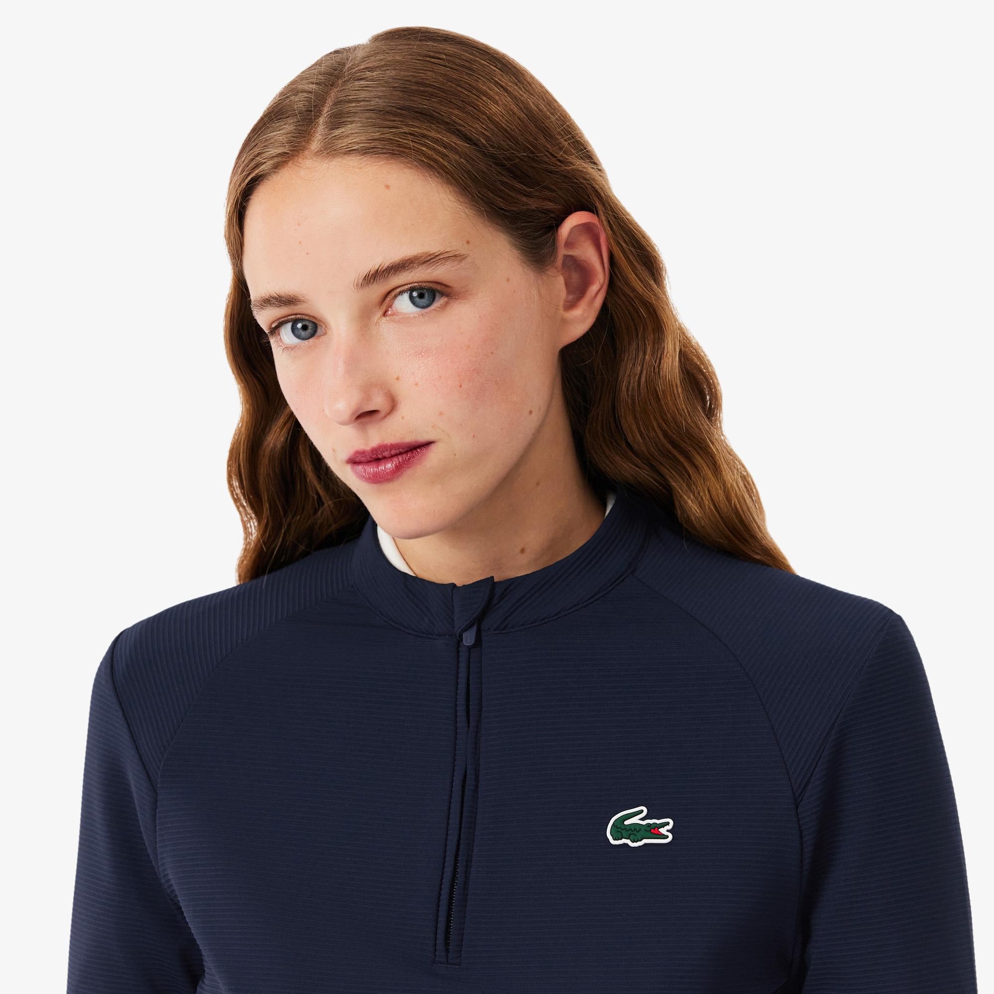Ladies Lacoste Performance Golf Mid Layer Navy