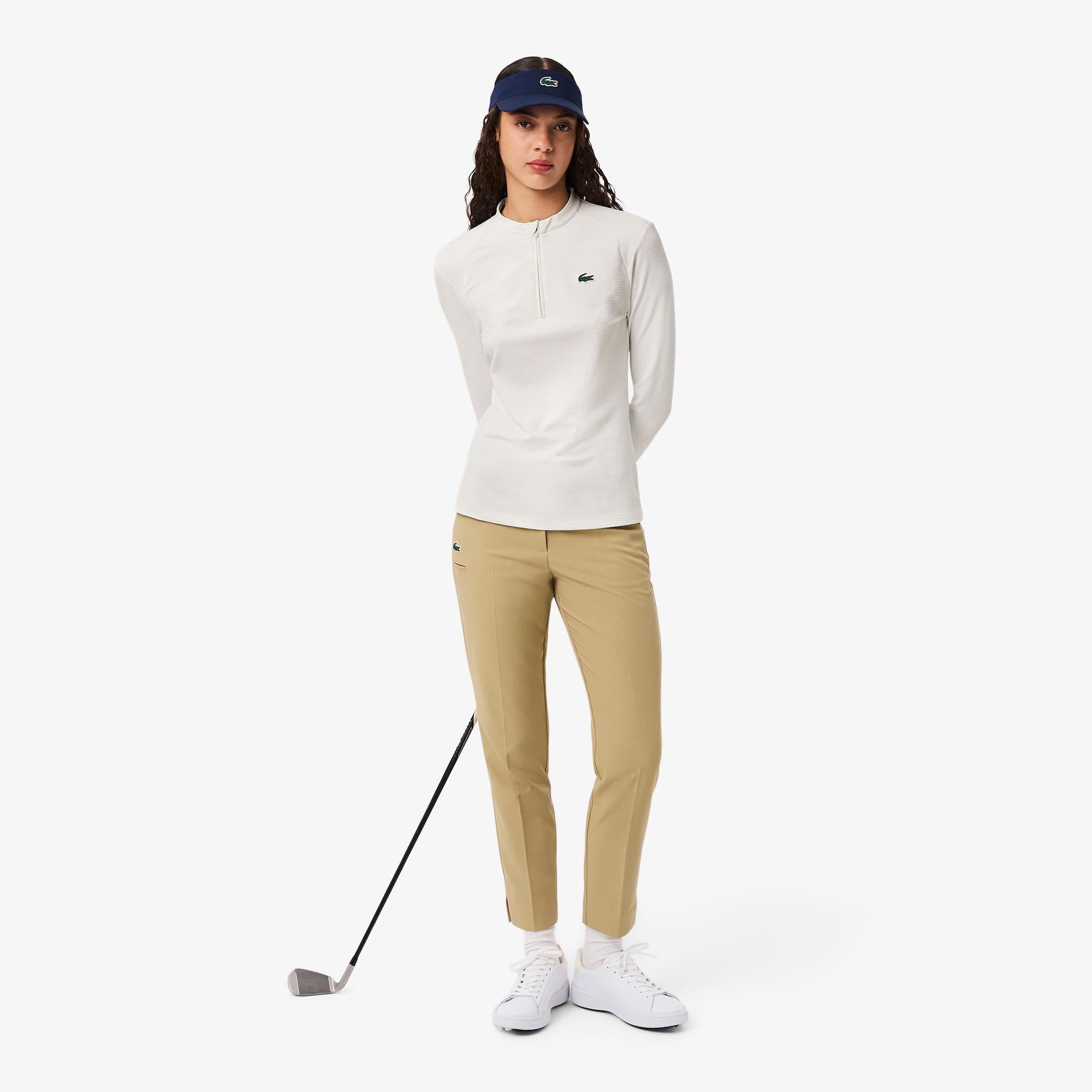 Ladies Lacoste Performance Golf Mid Layer Flour