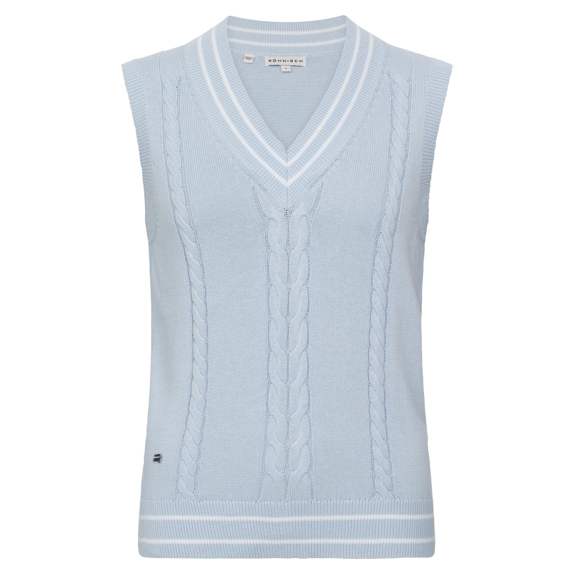 Rohnisch Cotton Cable Ladies Golf Vest Skyway