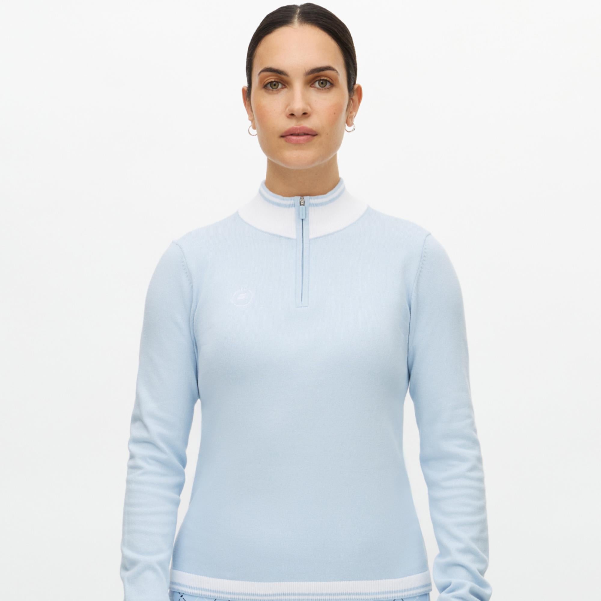 Rohnisch Kora Knitted Ladies Golf Jumper Skyway