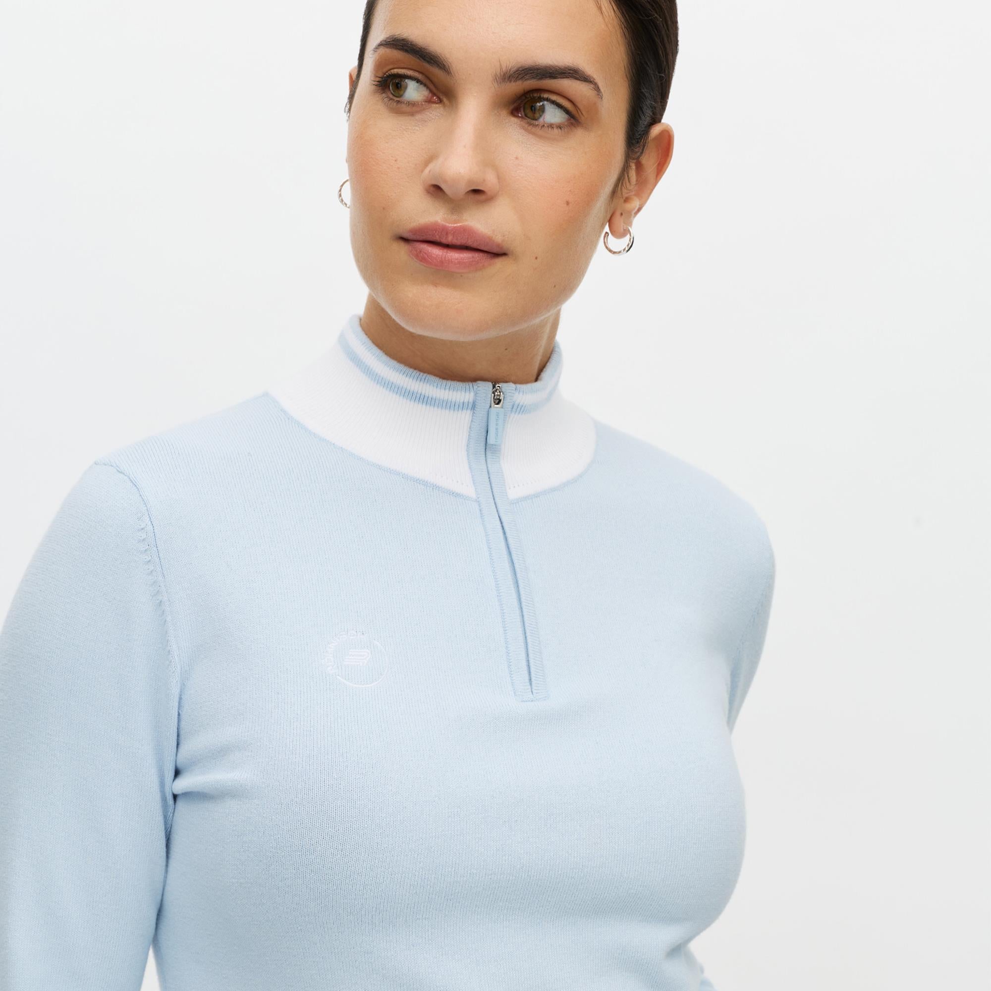 Rohnisch Kora Knitted Ladies Golf Jumper Skyway