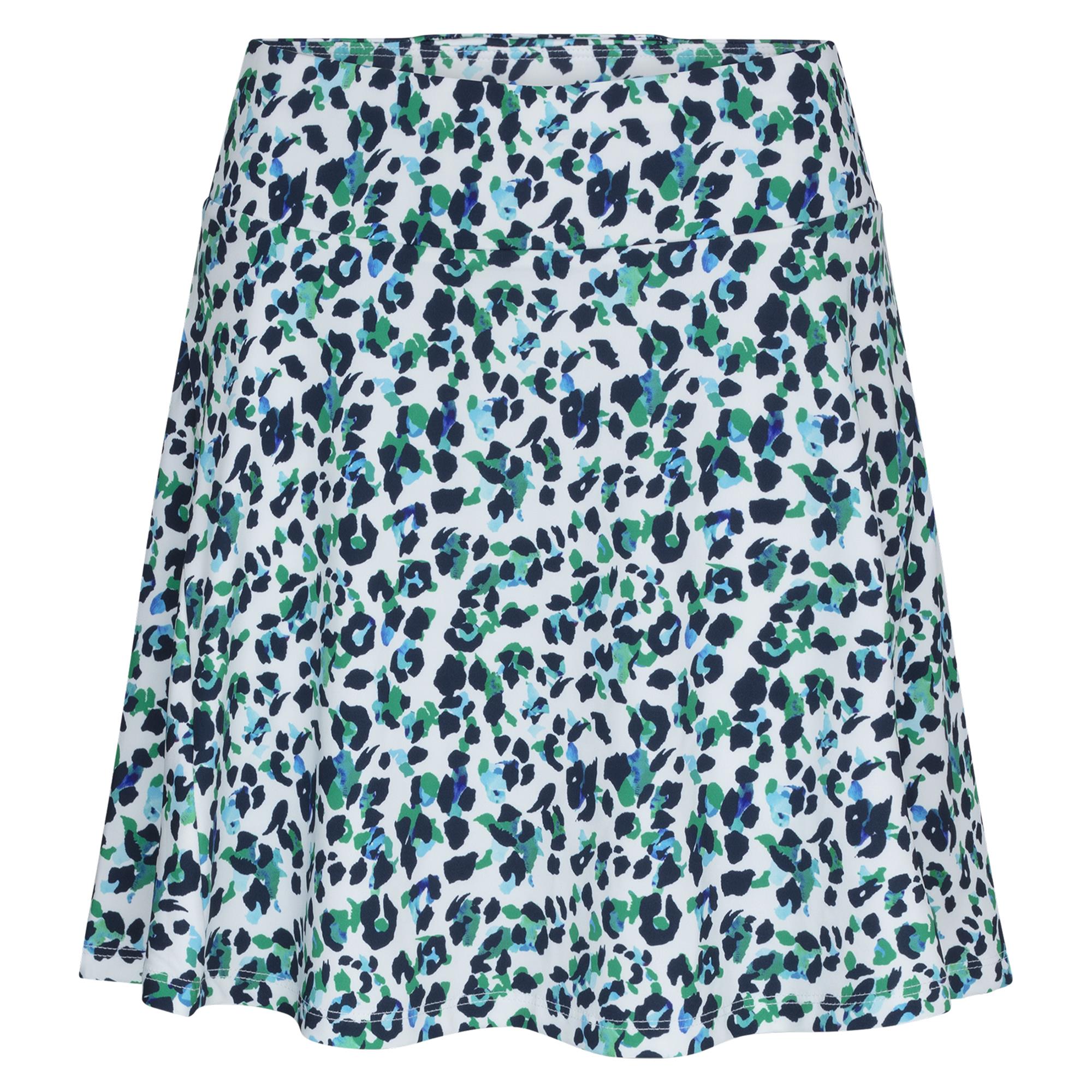 Rohnisch Luna Ladies Long Golf Skort Leo Blue/Green