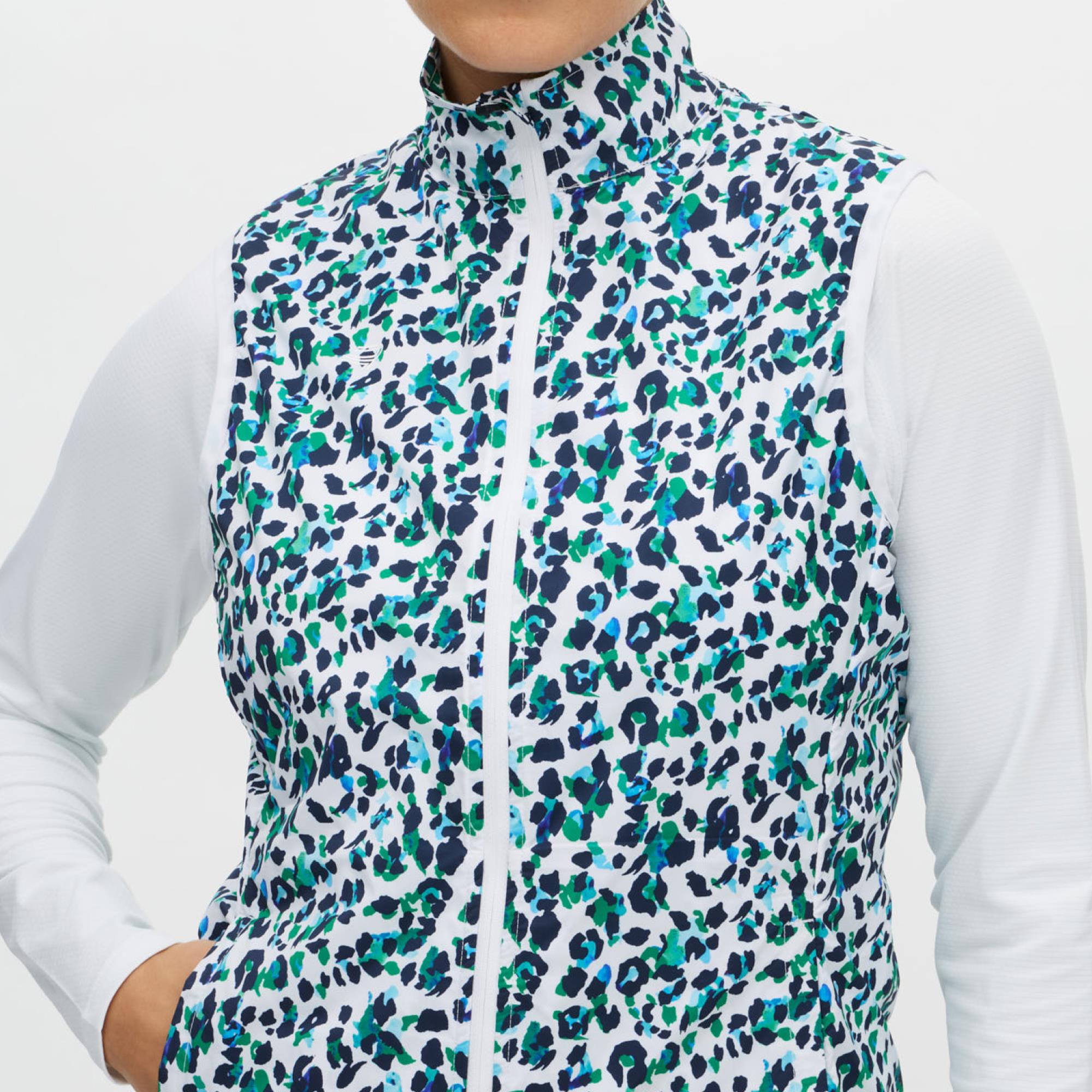 Rohnisch Packable Ultralight Ladies Golf Vest Leo Blue/Green