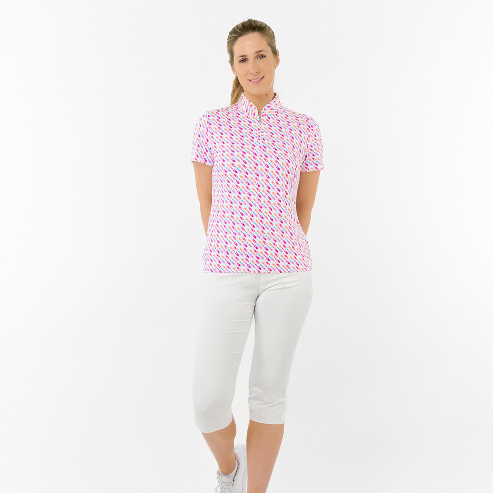 Pure Golf Ellen Short Sleeve Ladies Golf Polo Shirt Fairway Fizz