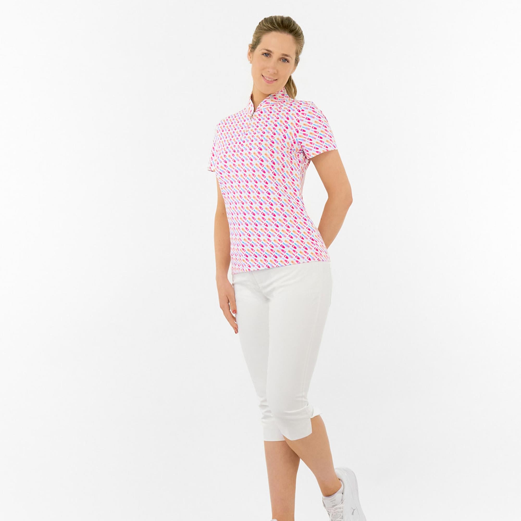 Pure Golf Ellen Short Sleeve Ladies Golf Polo Shirt Fairway Fizz