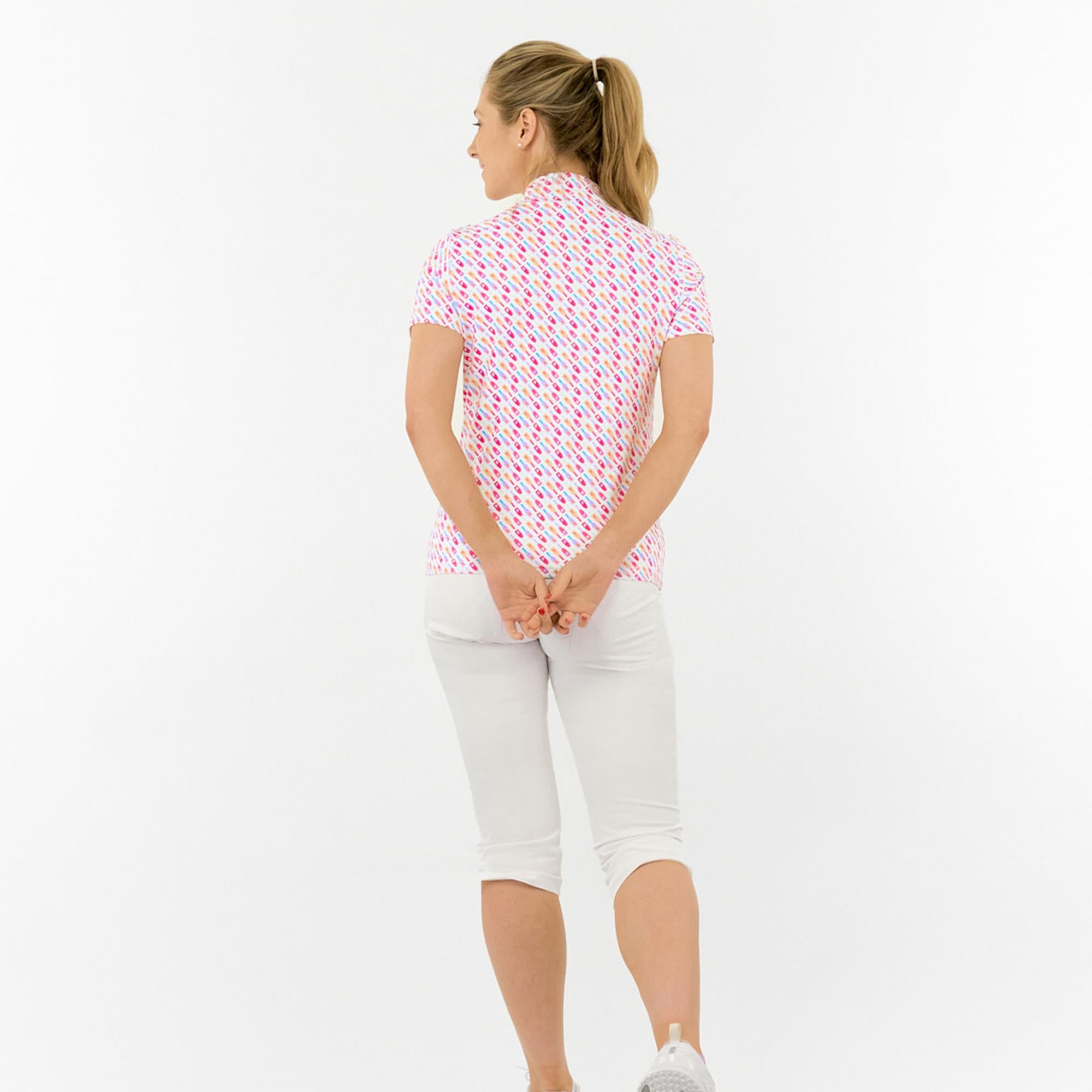 Pure Golf Ellen Short Sleeve Ladies Golf Polo Shirt Fairway Fizz