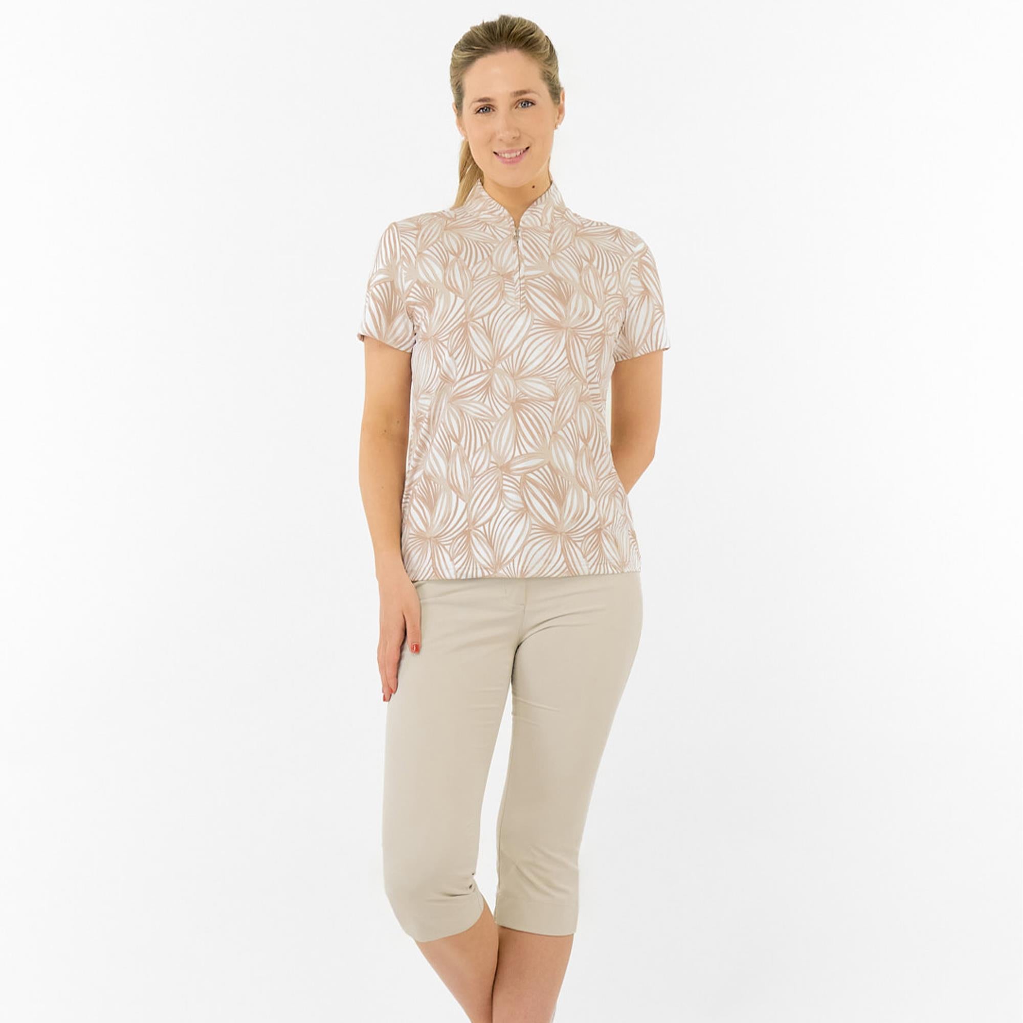 Pure Golf Ellen Short Sleeve Ladies Golf Polo Shirt Whitecap Whisper