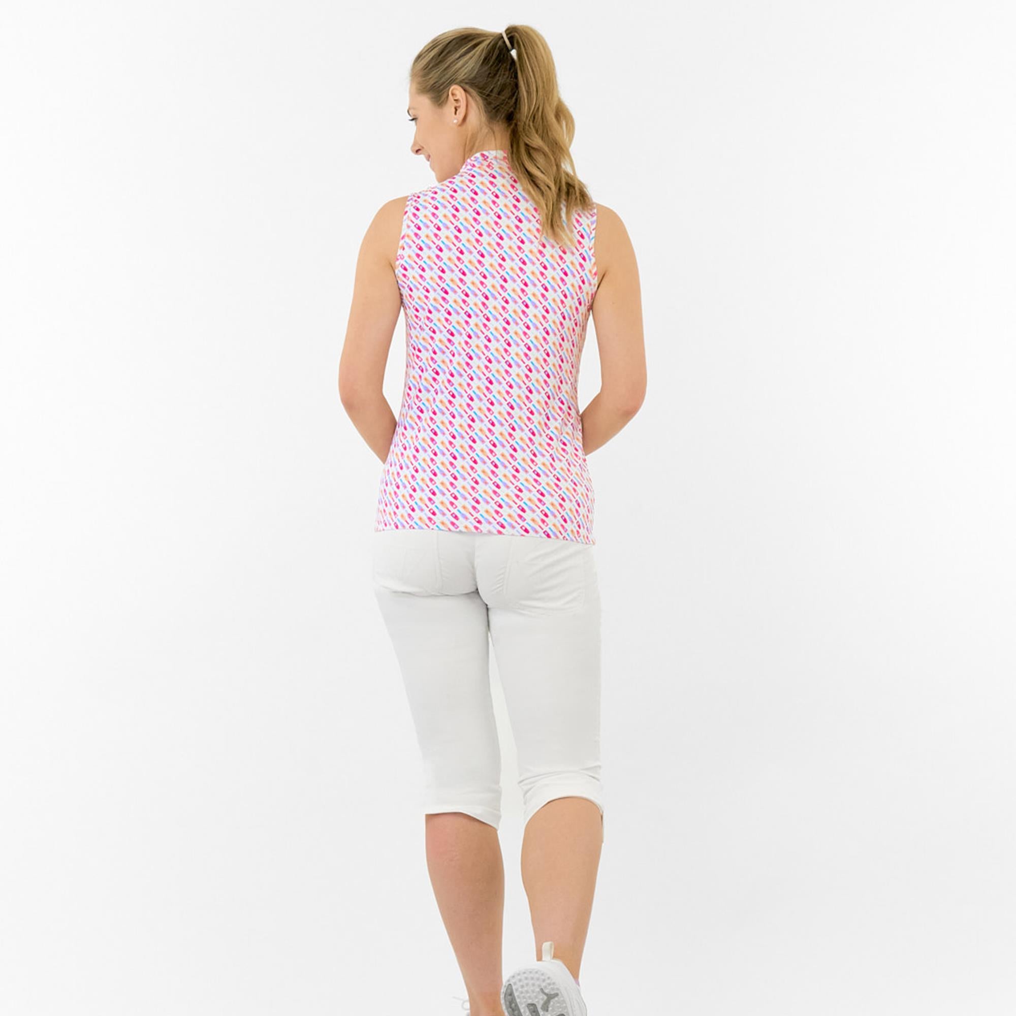 Pure Golf Ellen Sleeveless Ladies Golf Polo Shirt Fairway Fizz