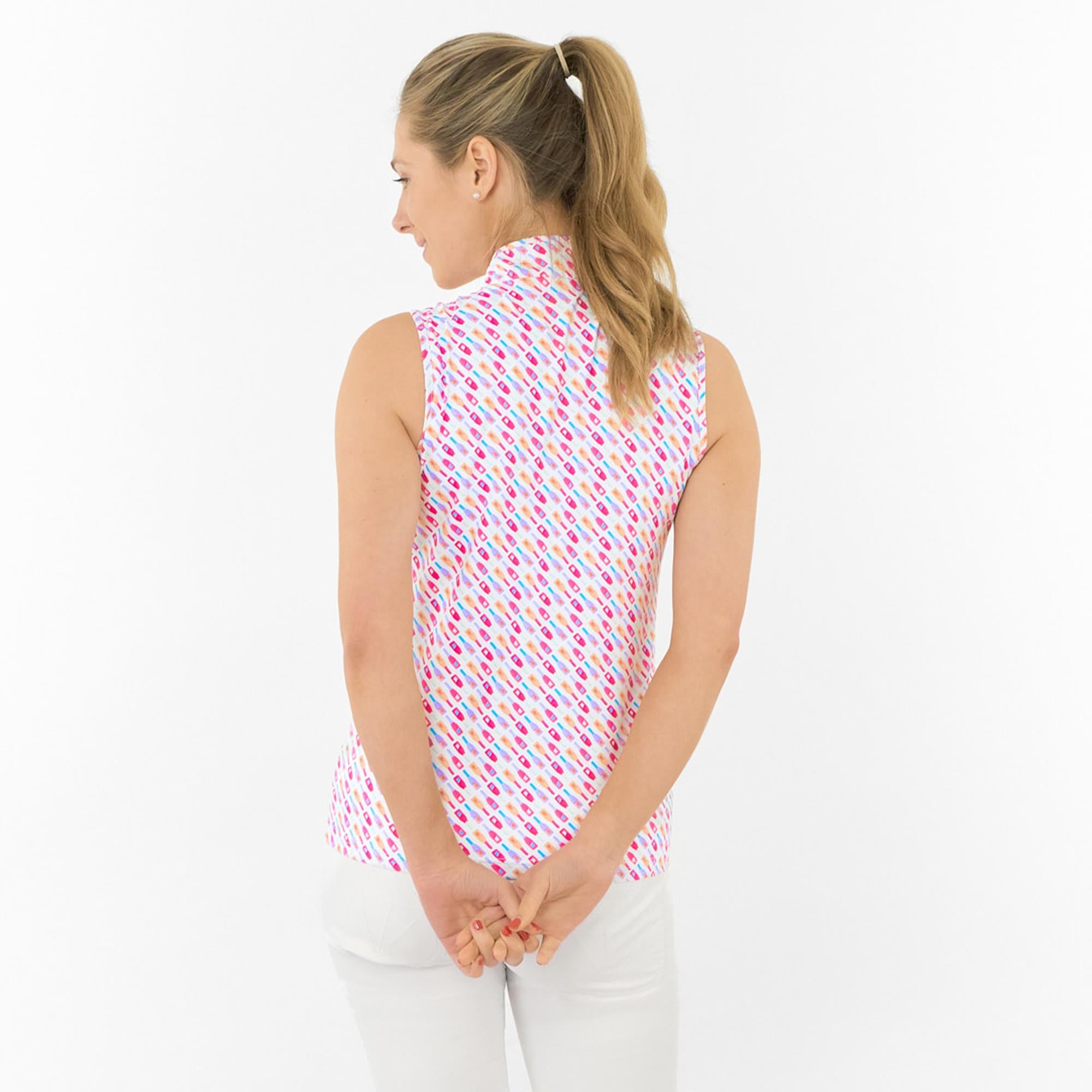 Pure Golf Ellen Sleeveless Ladies Golf Polo Shirt Fairway Fizz