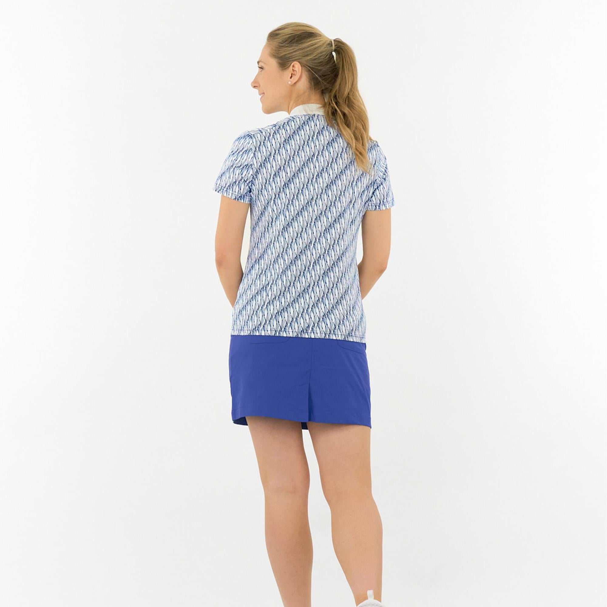 Pure Golf Felicity Short Sleeve Ladies Golf Polo Shirt Tidal Wash