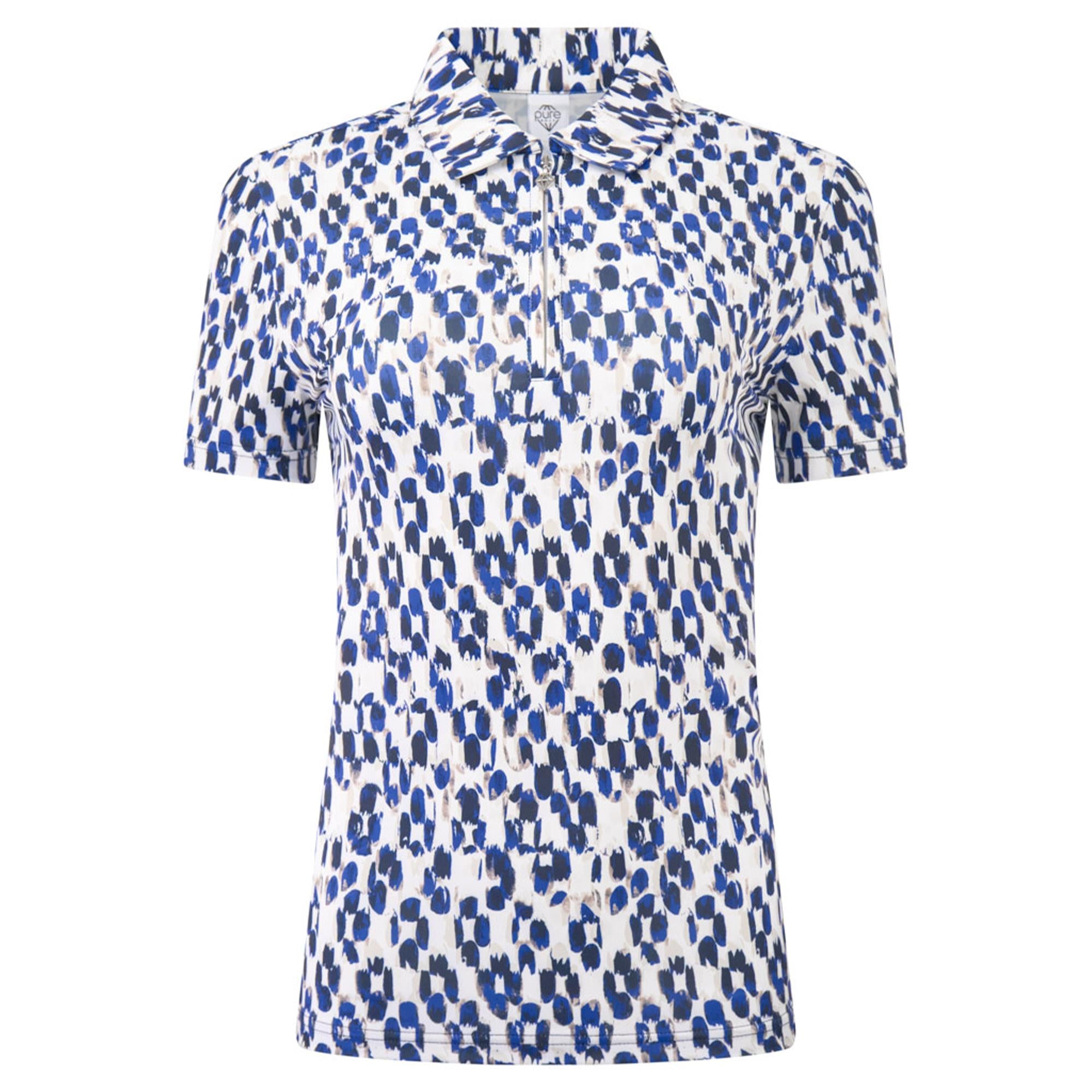 Pure Golf Amity Short Sleeve Ladies Golf Polo Shirt Sands Of Time