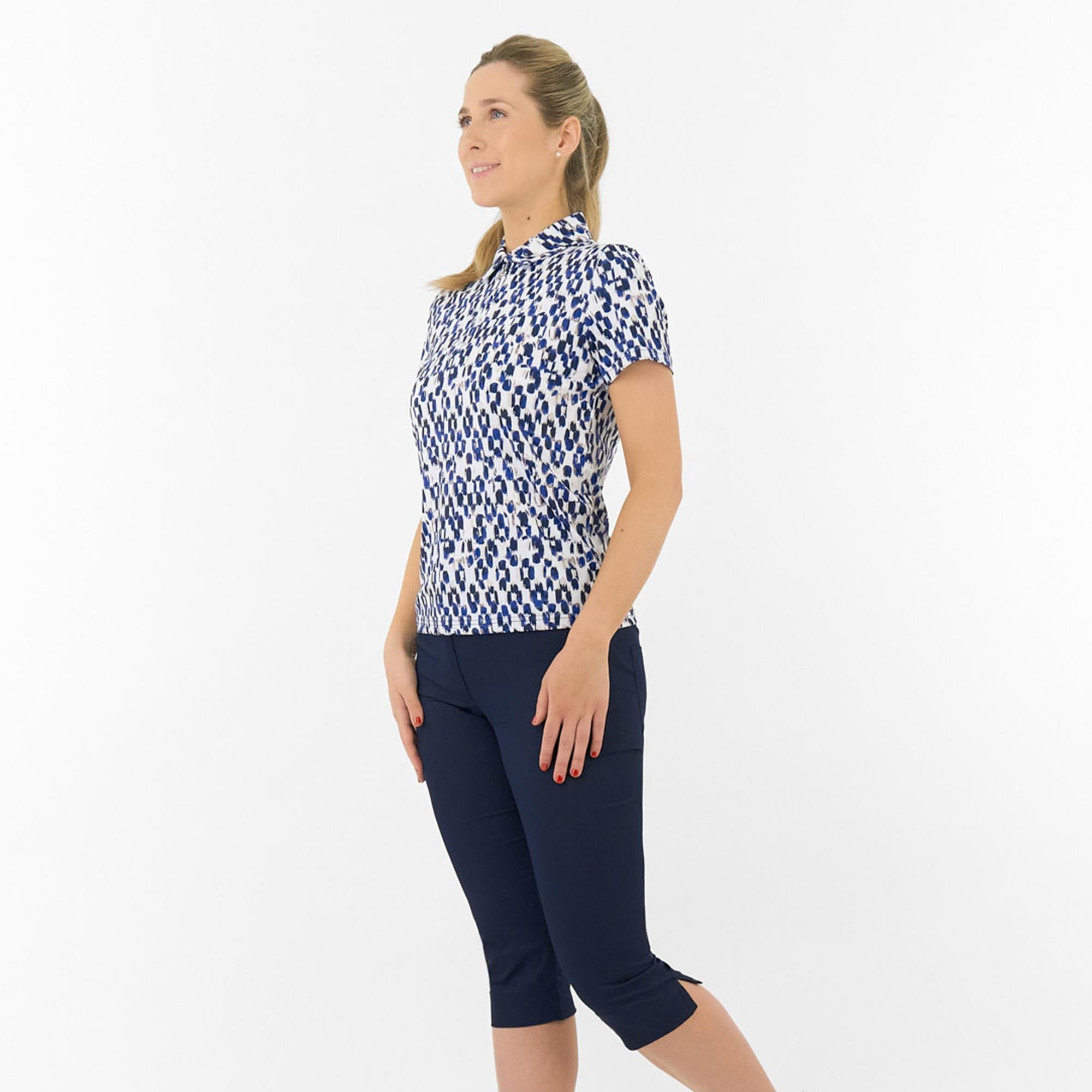 Pure Golf Amity Short Sleeve Ladies Golf Polo Shirt Sands Of Time