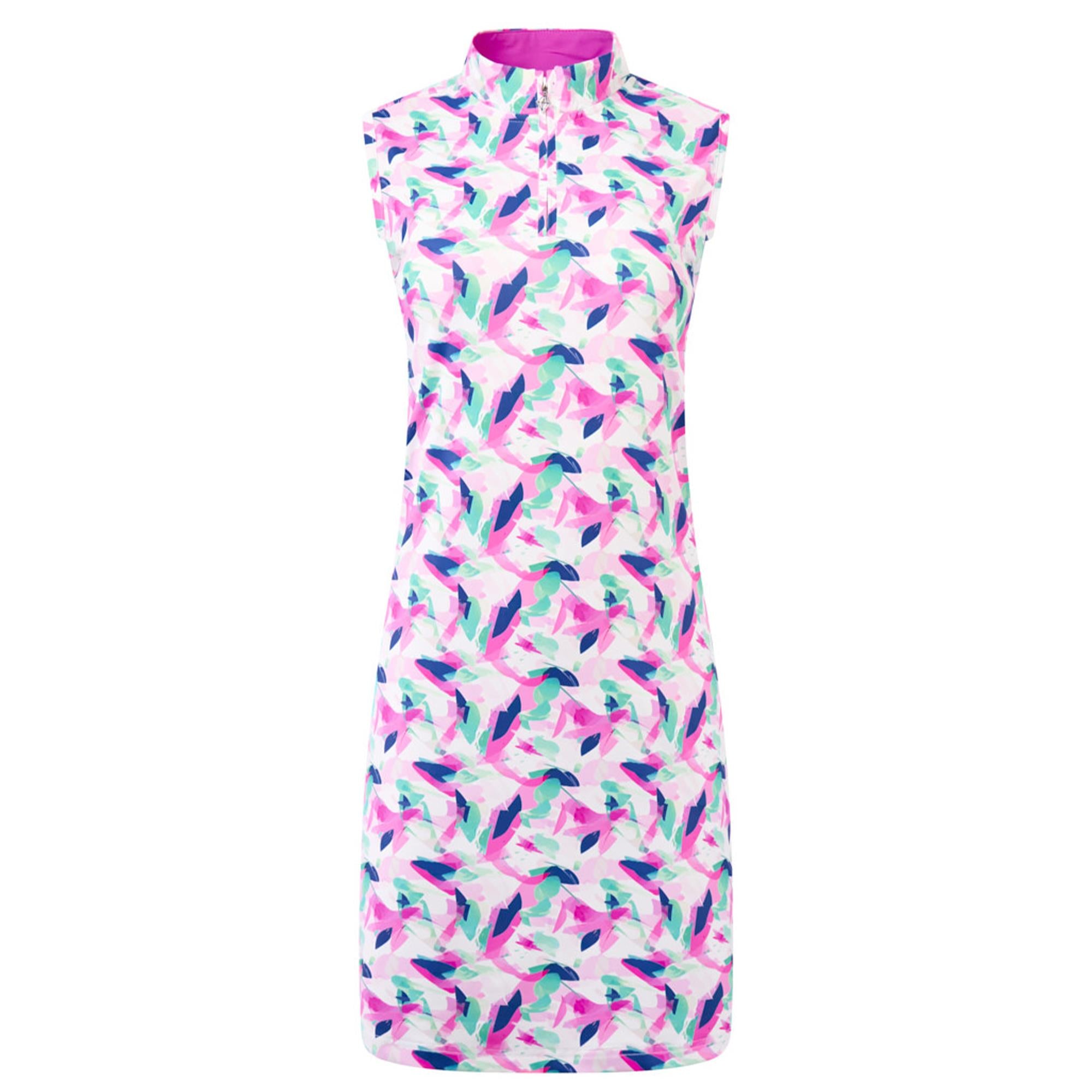 Pure Golf Miley Ladies Sleeveless Golf Dress Portrait Of Paradise