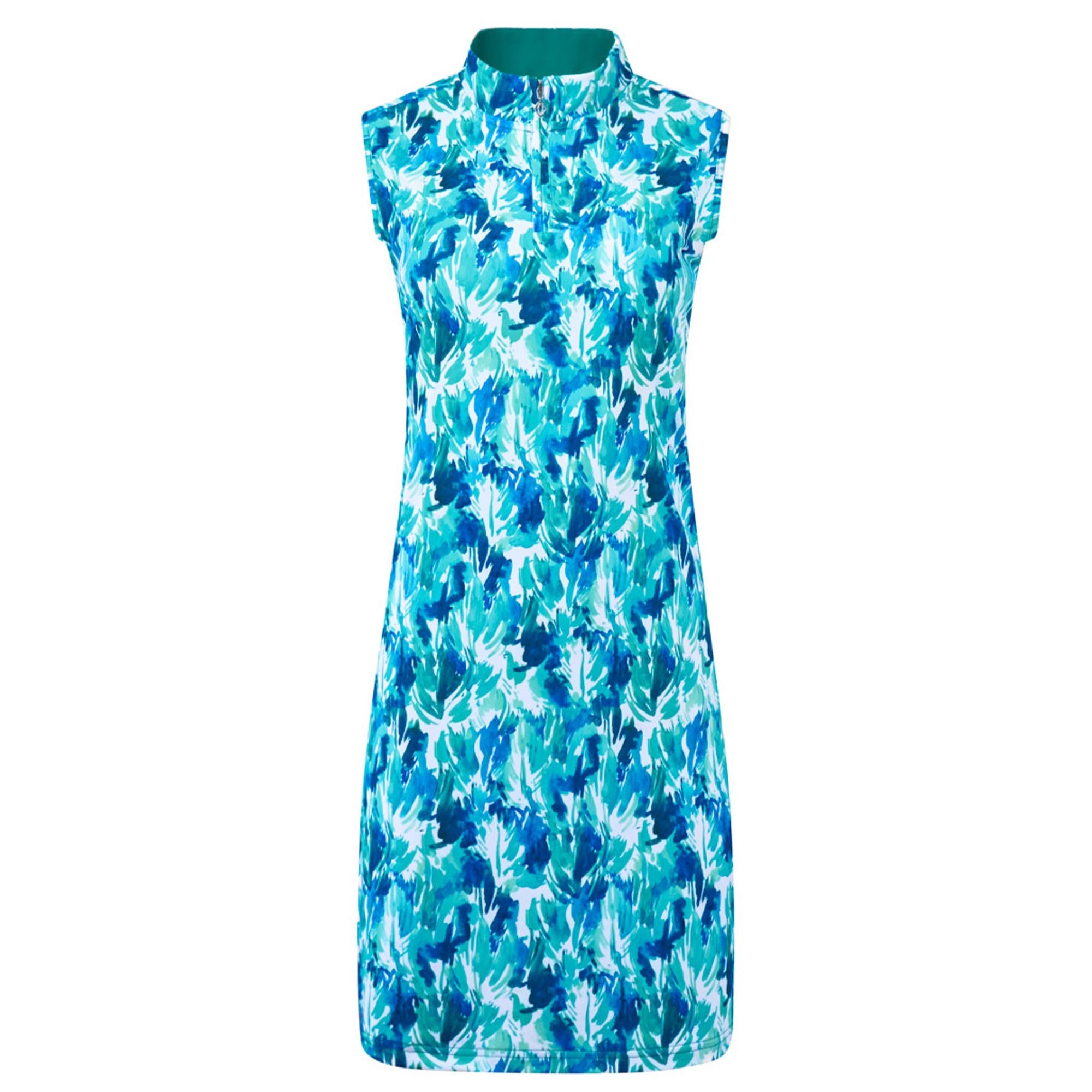 Pure Golf Miley Ladies Sleeveless Golf Dress Water Lily