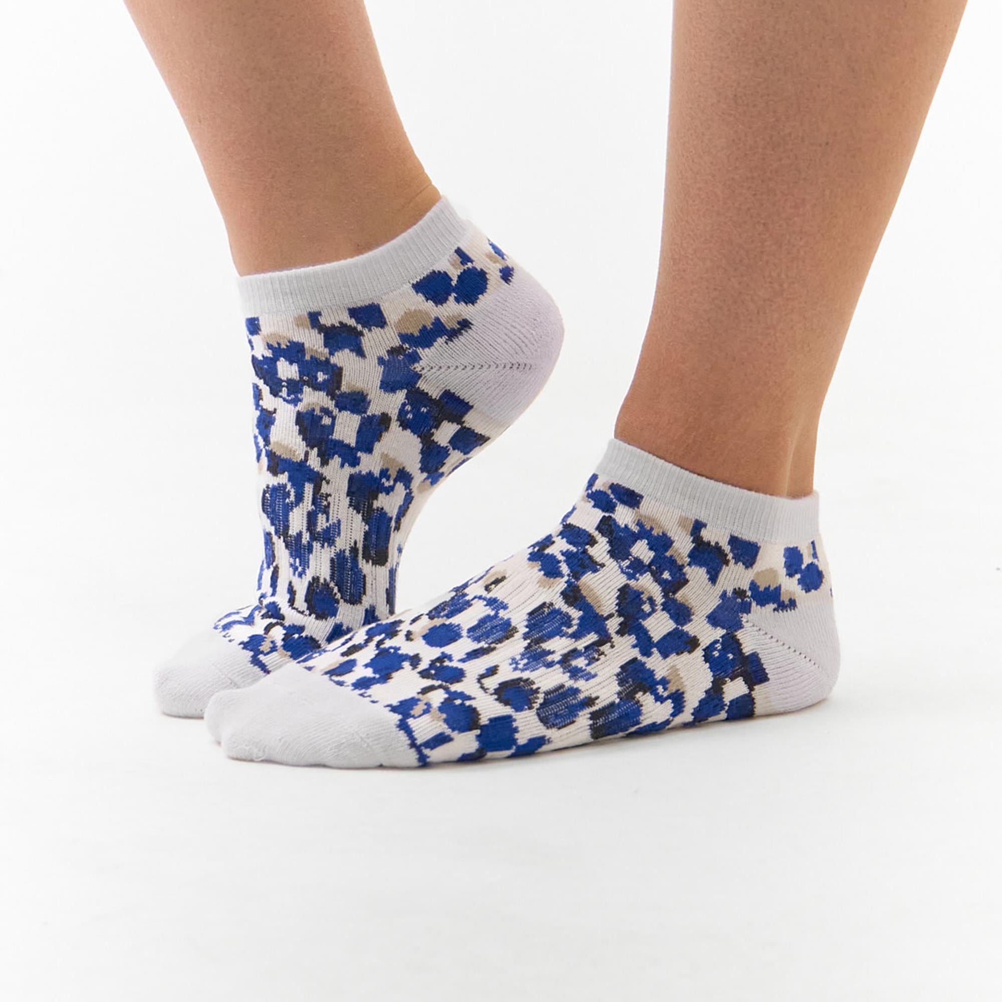 Pure Golf Pixie 3 Pack Patterned Ladies Golf Trainer Socks Sands Of Time