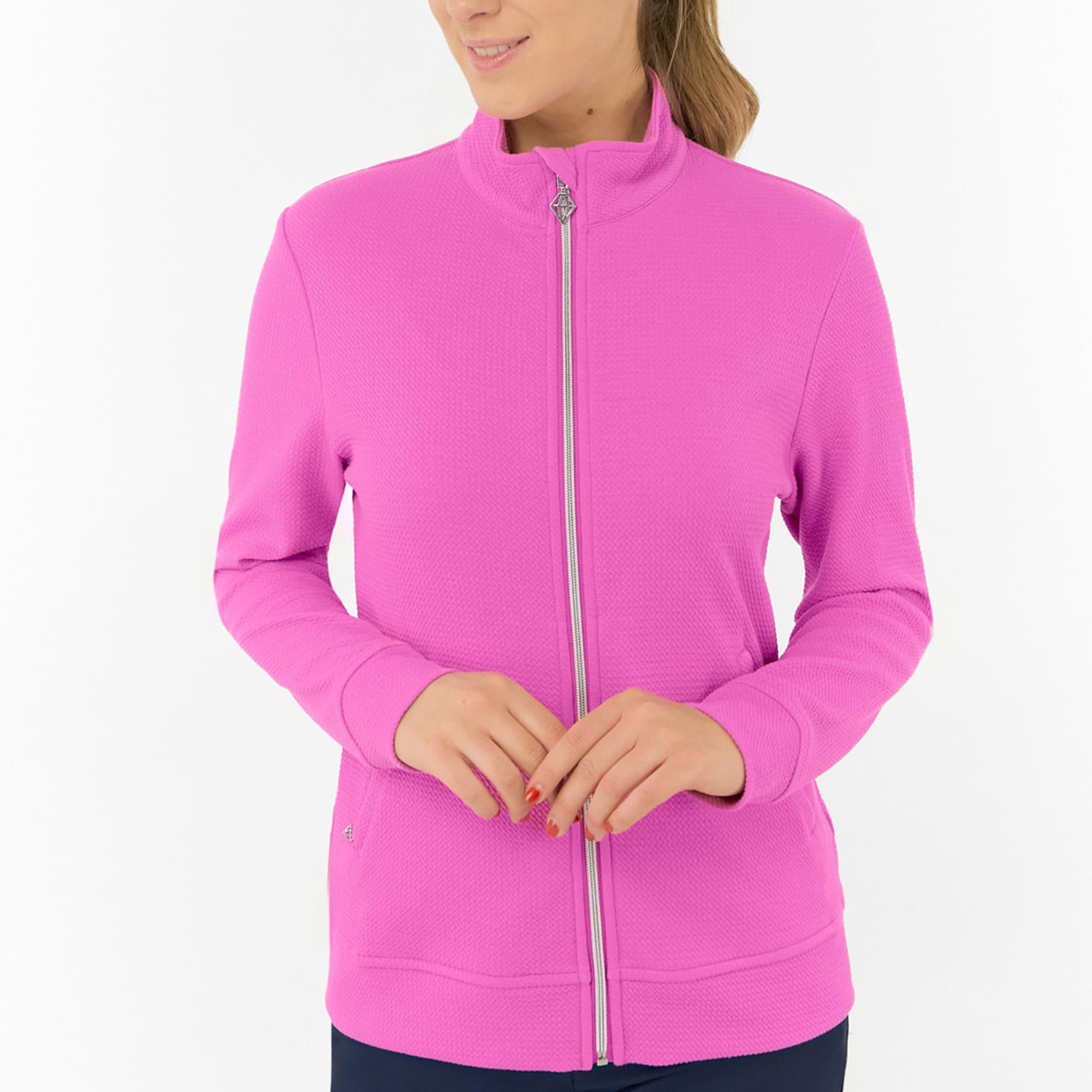 Pure Golf Priya Ladies Golf Mid Layer Azalea Pink