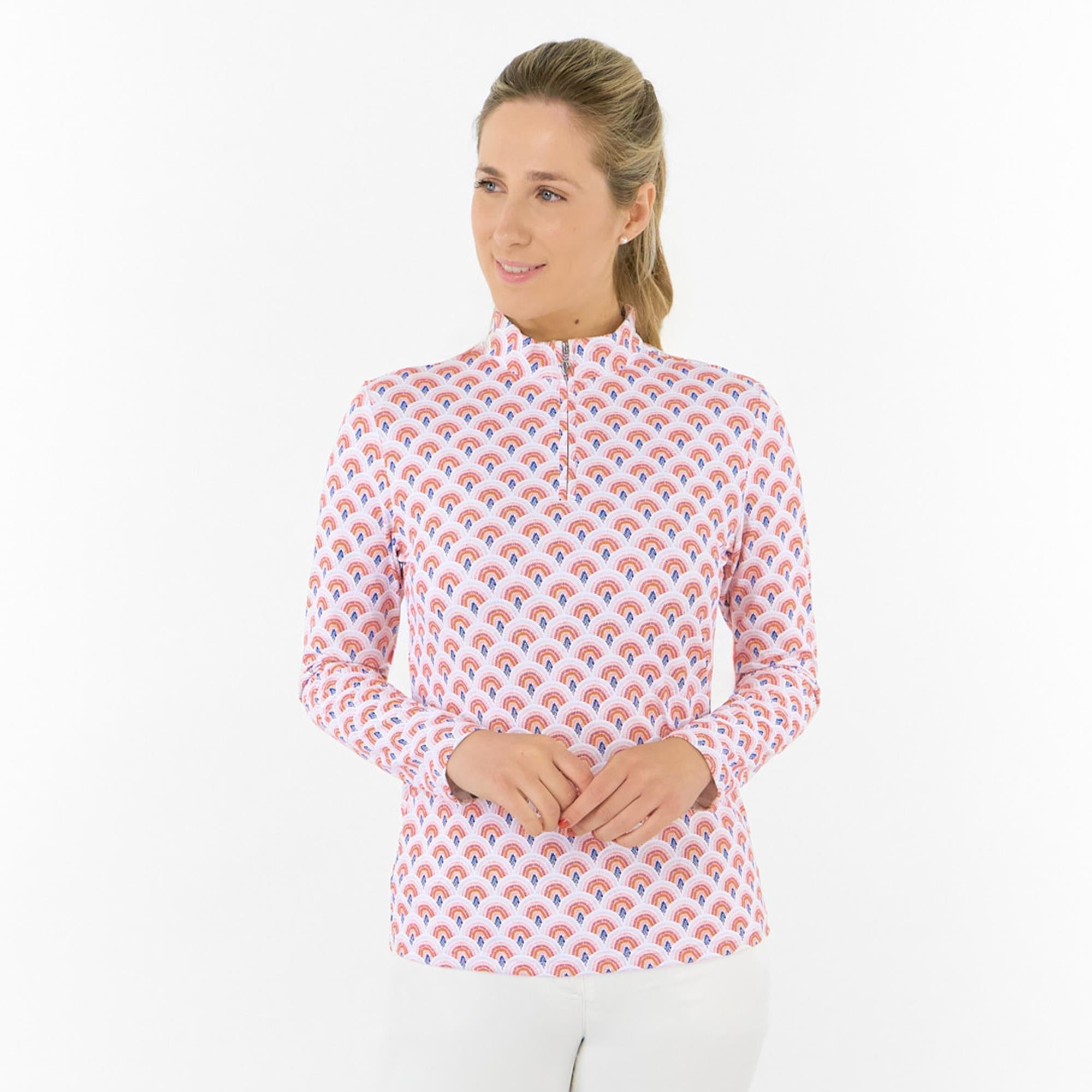 Pure Golf Serenity Ladies Golf Mid Layer Mediterranean Sunset