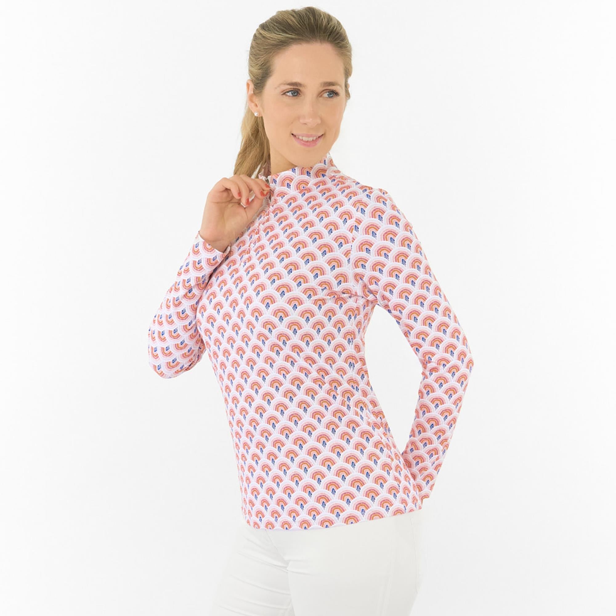 Pure Golf Serenity Ladies Golf Mid Layer Mediterranean Sunset