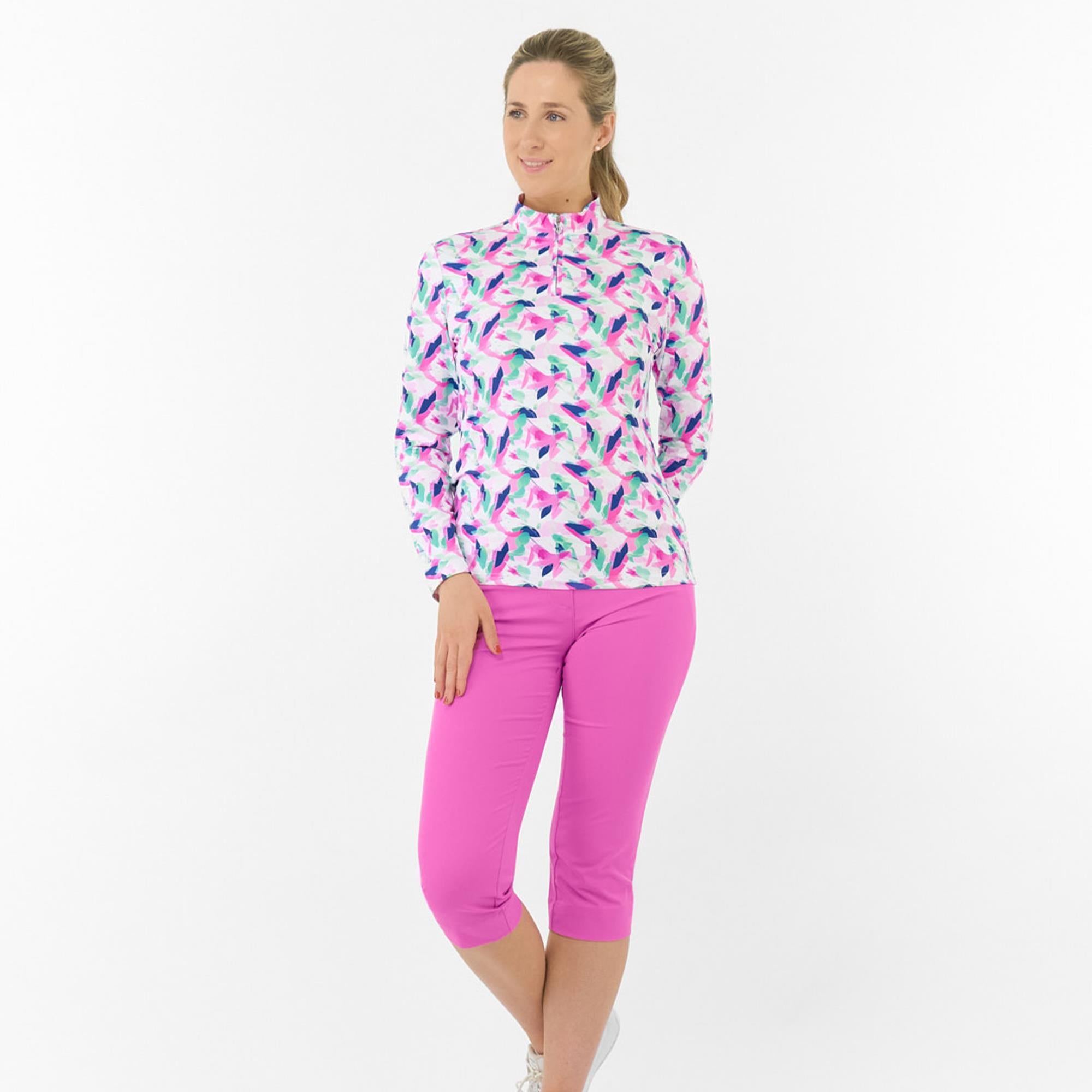 Pure Golf Serenity Ladies Golf Mid Layer Portrait Of Paradise