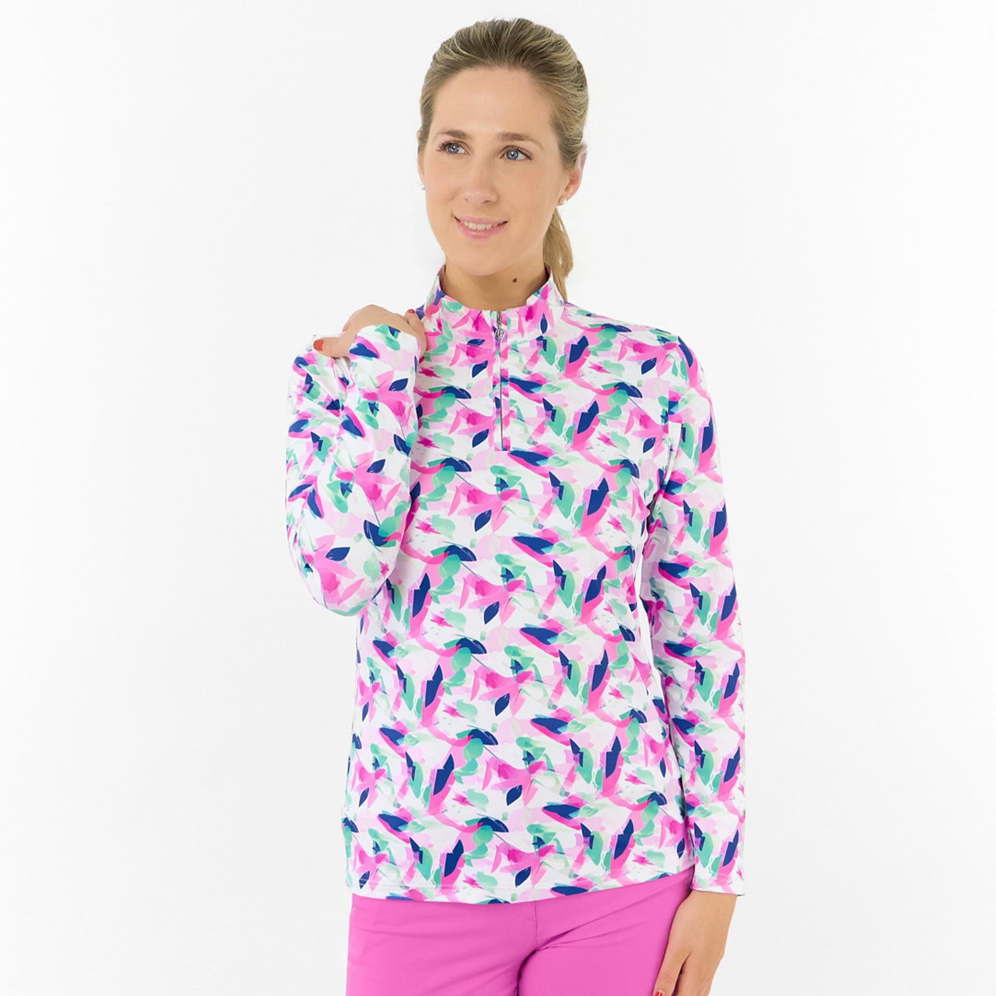Pure Golf Serenity Ladies Golf Mid Layer Portrait Of Paradise